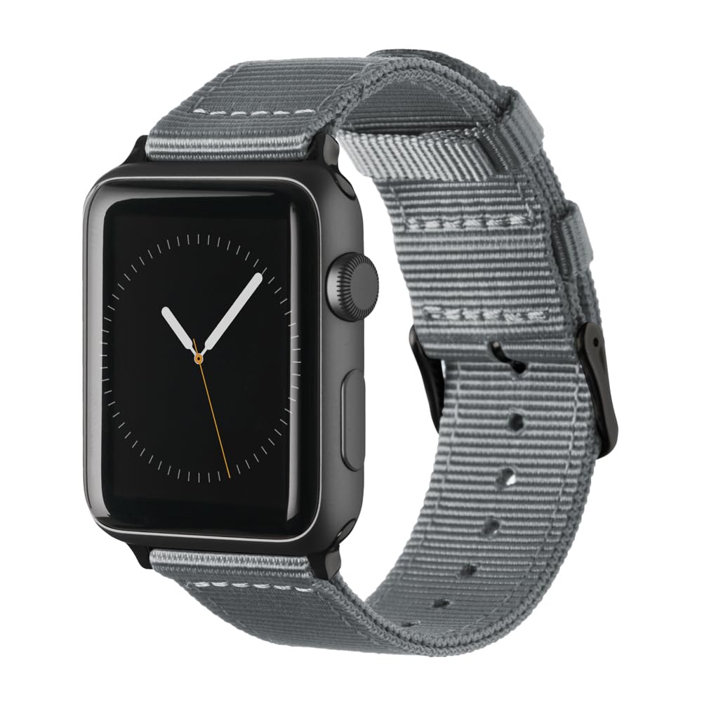 Archer Watch Straps - Premium Nylon Straps for Apple Watch (Gray, Black, 40/41/42mm)