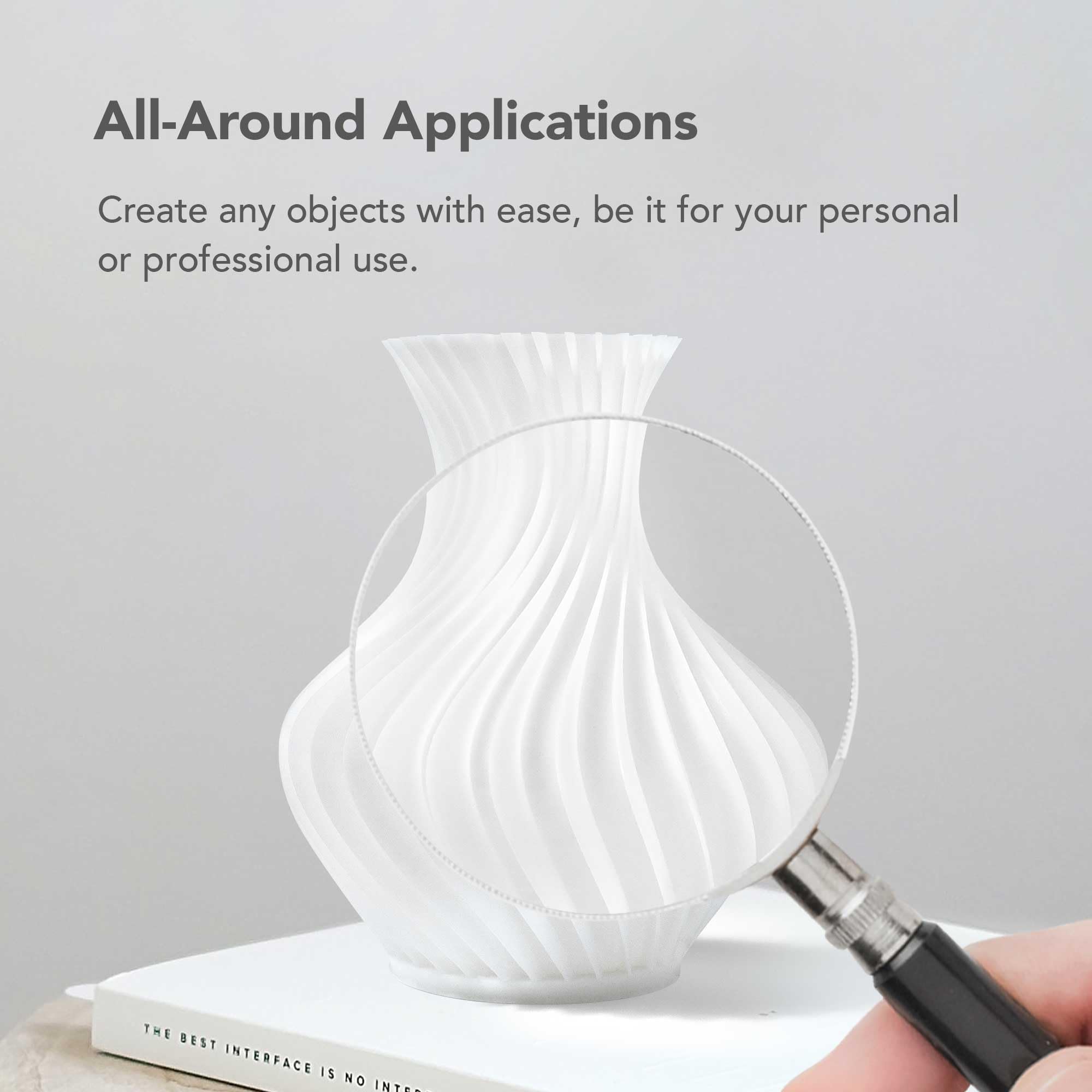 Phrozen Abs Like Creamy White 3D Printing Resin, 405Nm Dlp Lcd Uv Curing Photopolymer Resin For General Modeling And Prototyping