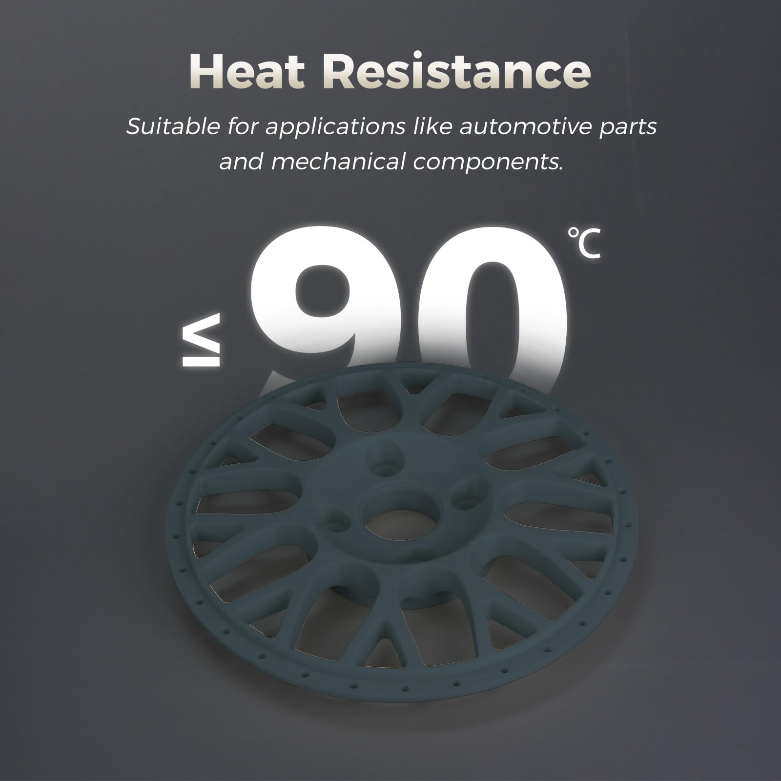 Flashforge Abs Pro Filament 1.75Mm Grey, 3D Printer Filament 1Kg (2.2Lbs) Spool-Dimensional Accuracy +/- 0.02Mm, Hot Deformation