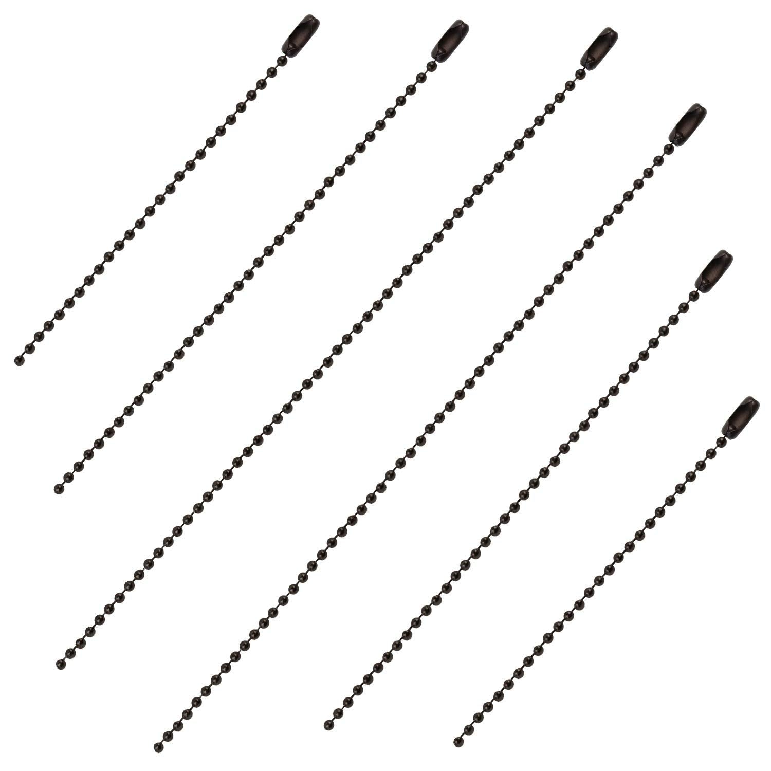 Blue Donuts Ceiling Fan Pull Chain Extender 3.2mm Diameter Oil Rubbed Bronze Chain Extension, Pack of 6  Two 12 Inch, Two 24 Inc