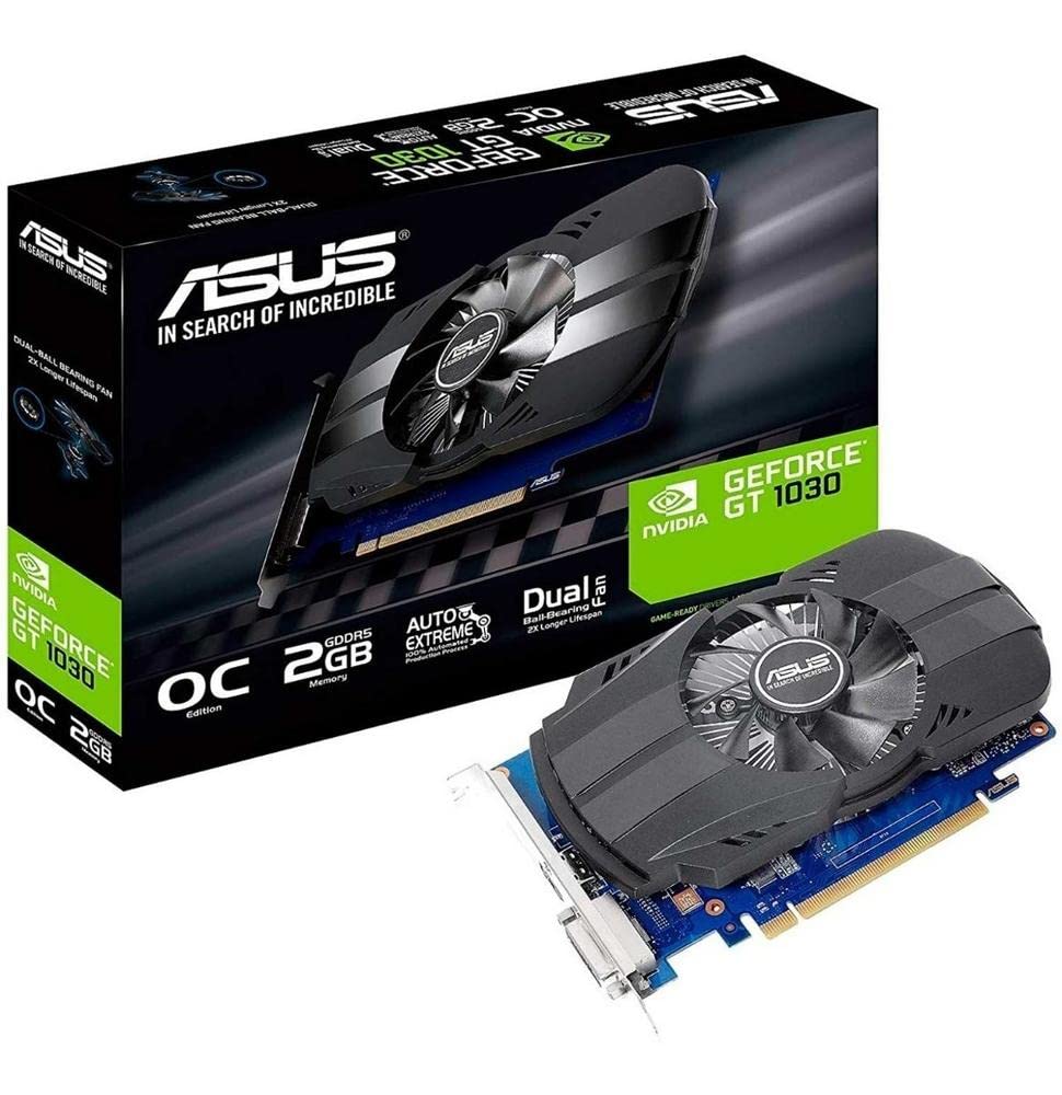 Asus Ph Gt1030 O2G Geforce Gt 1030 2Gb Phoenix Fan Oc Edition Hdmi Dvi Graphics Card