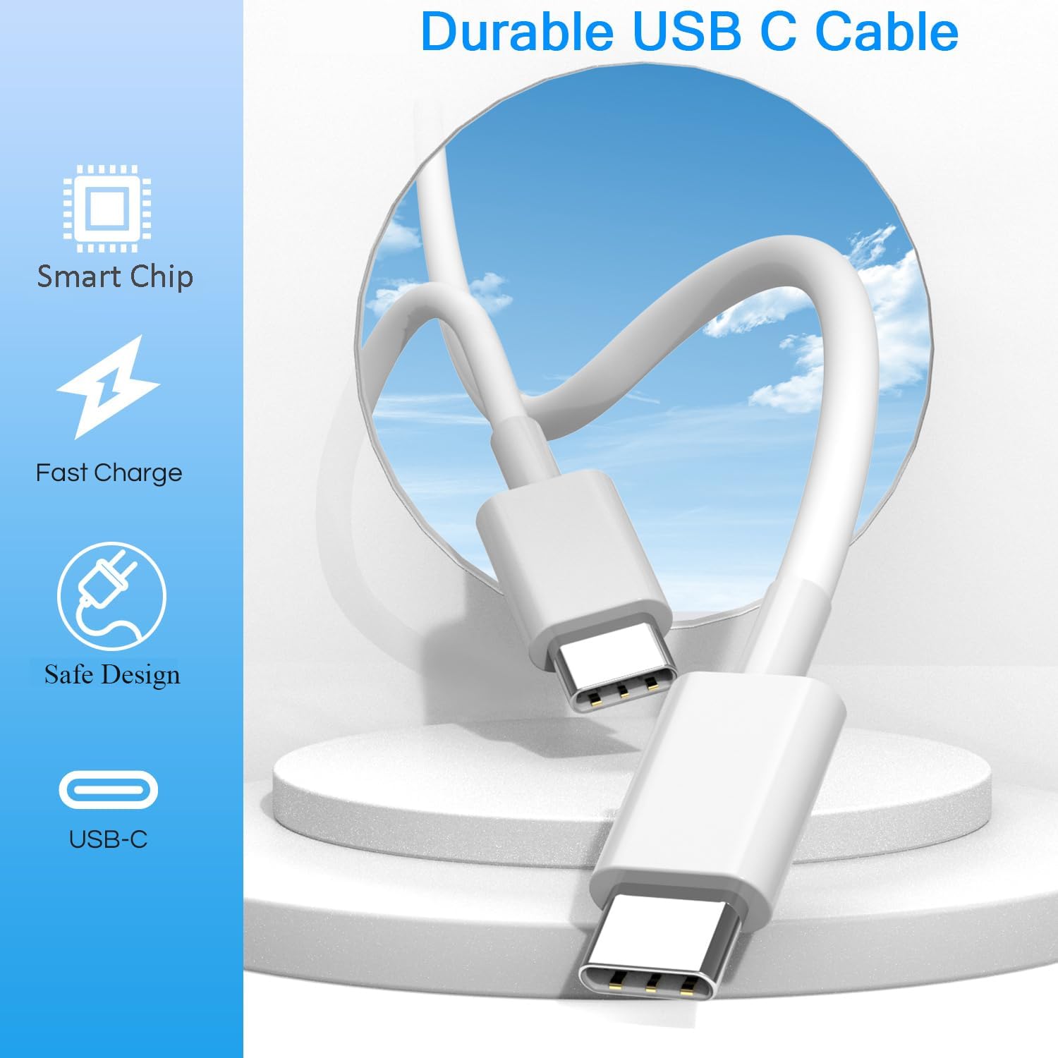 Iphone 16 15 Fast Charger,Type C Charger Usb C Charger 20W Power Adapter Fast Charging Block Charger With 2 Pack 3Ft C Cable For