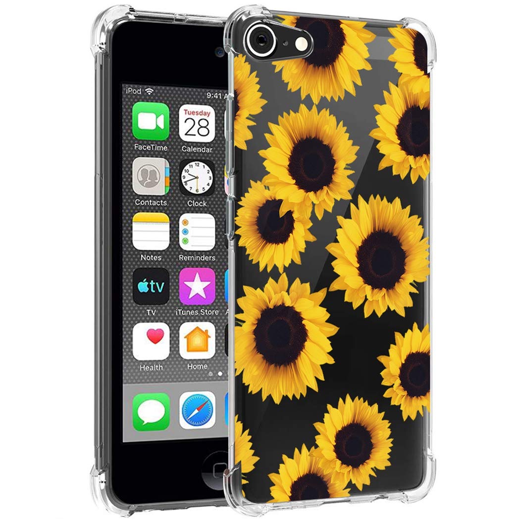 Zoeirc Ipod Touch 7 / Ipod Touch 6 / Ipod Touch 5 Case Clear Case For Girls Women, Soft Tpu Shockproof Protective Transparent Ph