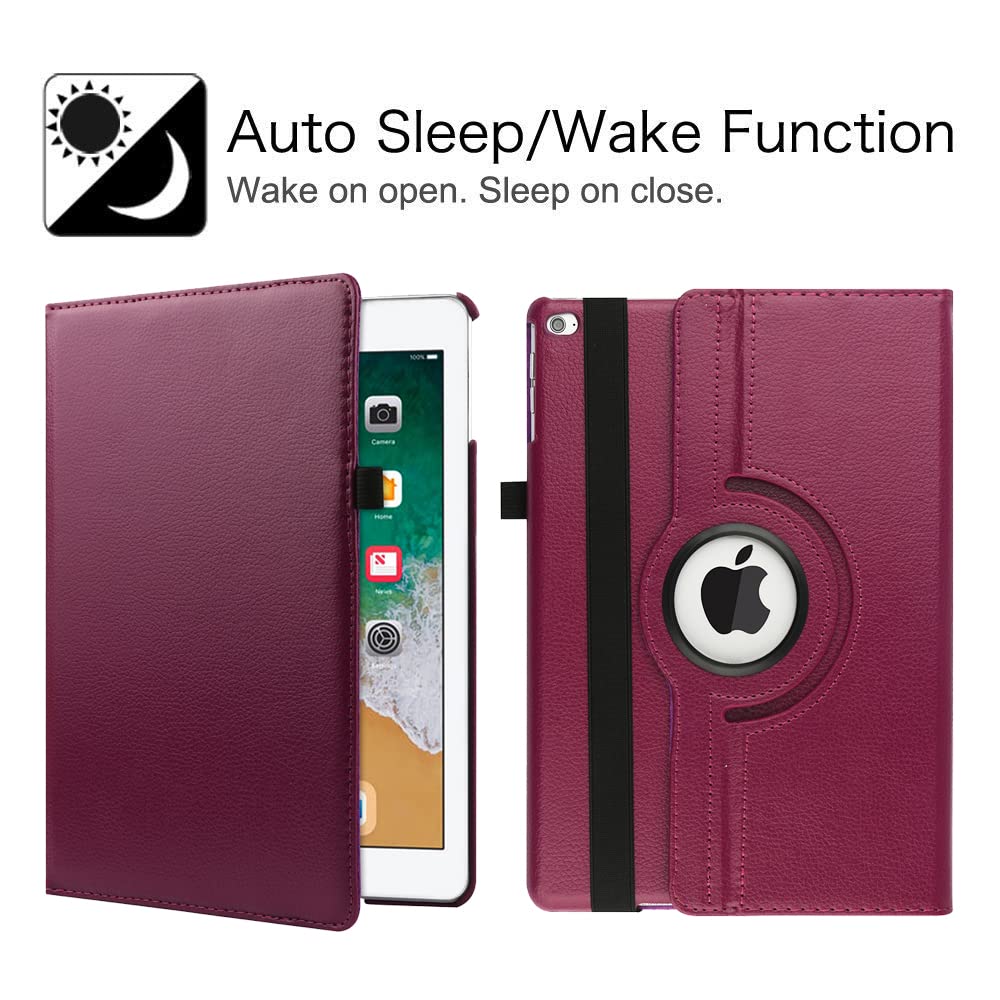 Rotating Case For 9Th Generation Case 2021 / Ipad 8Th Generation 2020 / 7Th Generation 10.2'' 2019, 360 Degree Rotating Multi An