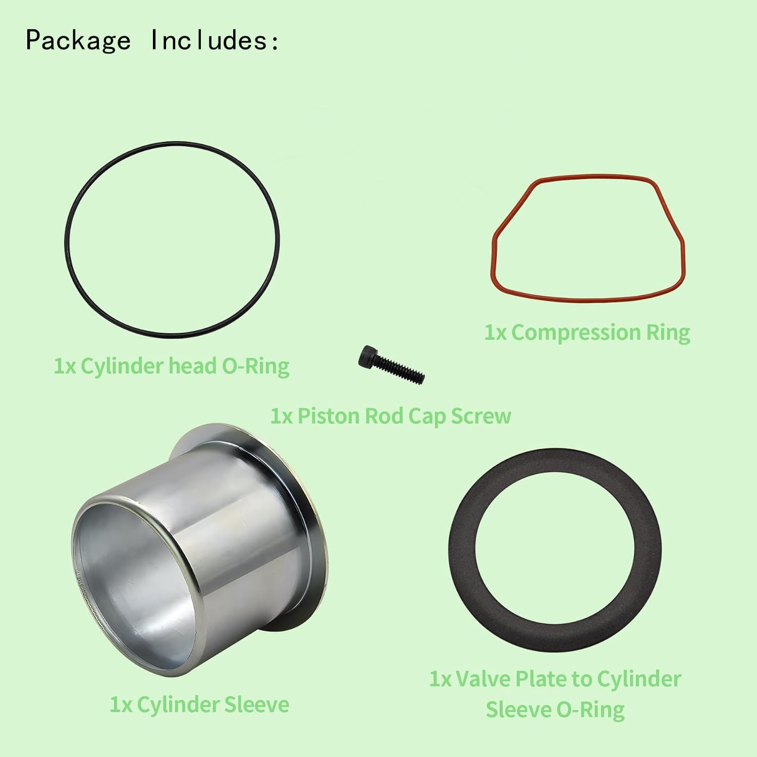 Powswopx K 0650 Air Compressor Cylinder Ring Kit Compatible With Craftsman Devilbiss Porter Cable, Replace K 0058 Kk 4835 Kk 508