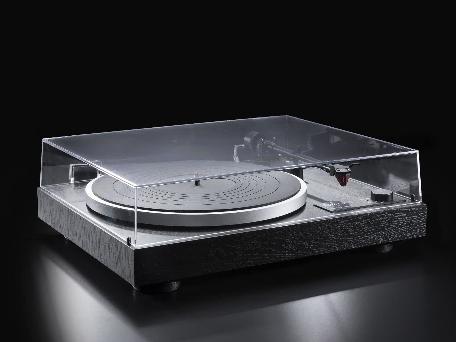 Dual Electronics Dual Cs 418 Belt Drive Manual Turntable Black Vinyl Veneer