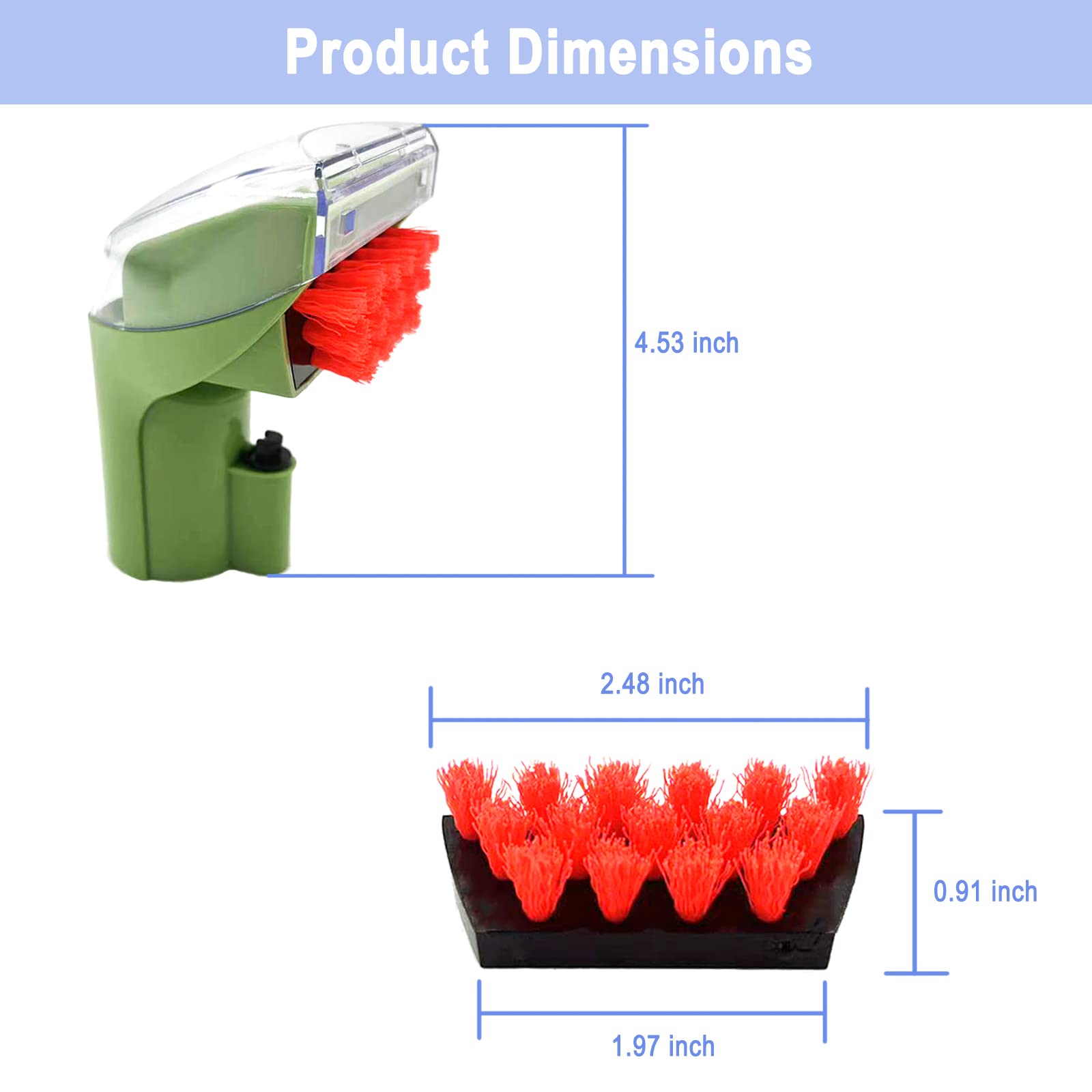 1400B Little Green 3'' Tough Stain Brush Tool Replacement For Bissell Little Green Upright & Portable Carpet Cleaners For 1400B