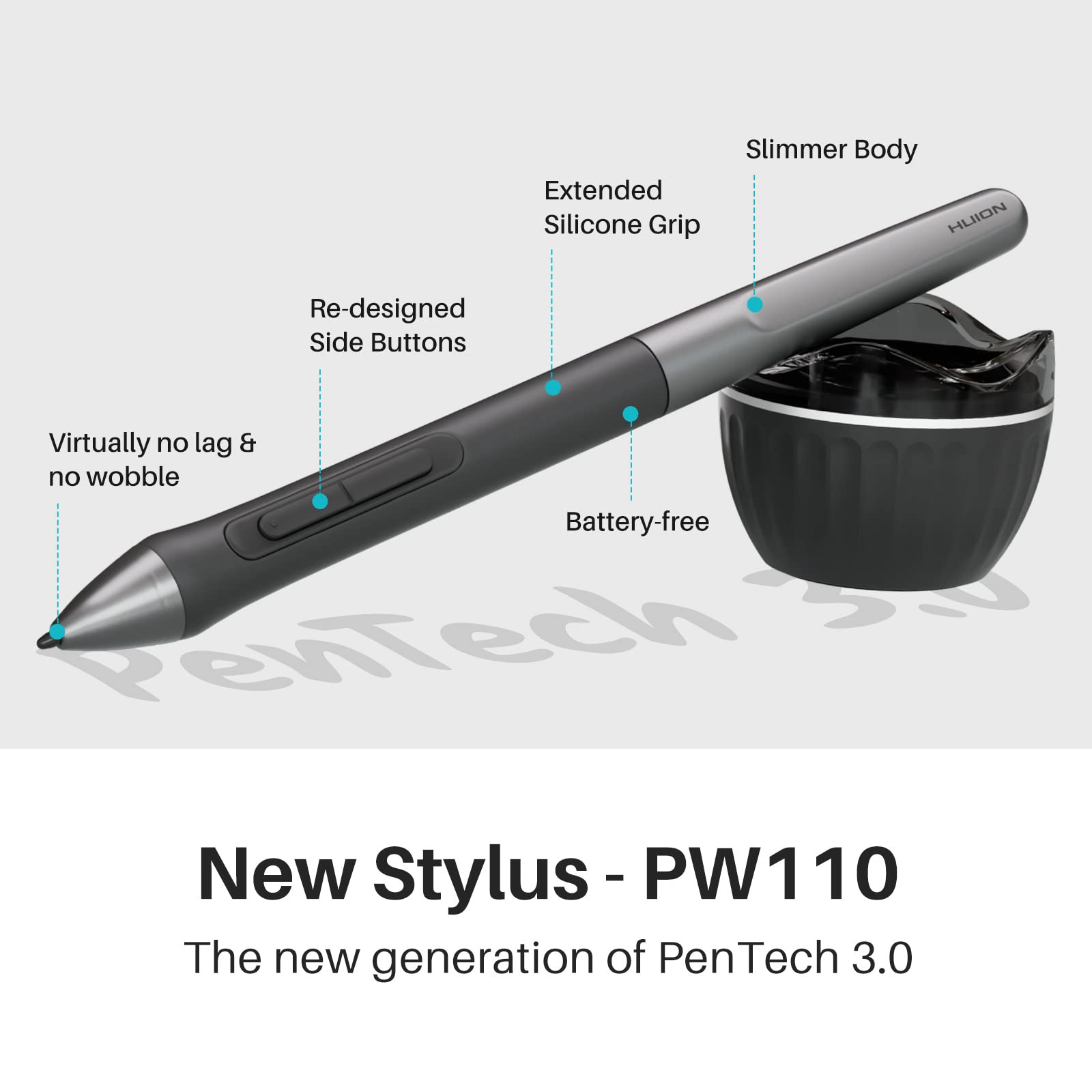 2023 Huion Inspiroy 2 Medium Drawing Tablet With Scroll Wheel 8 Customized Keys Battery-Free Stylus 60 Tilt Support For Digital