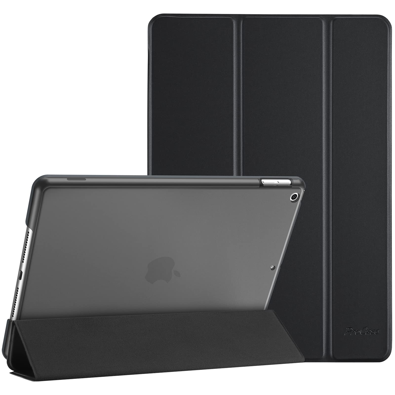 Procase For Ipad 9Th Generation 2021/ Ipad 8Th Generation 2020/ Ipad 7Th Generation 2019 Case, Ipad 10.2 Case Ipad Cover 9Th Generation  Shadowblack