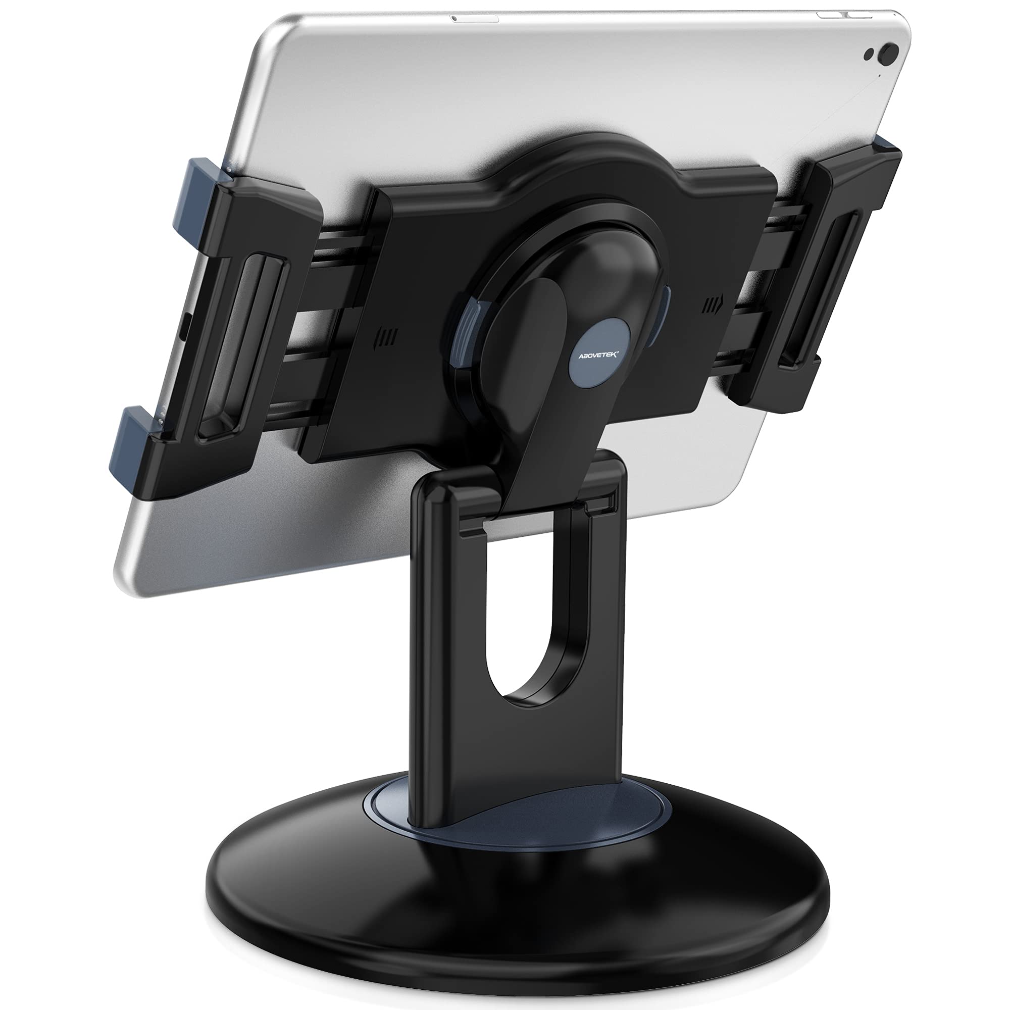 Abovetek Retail Kiosk Ipad Stand, 360 Rotating Commercial Pos Tablet Stand, Fits 6'' 13'' (Screens) Ipad Mini Pro Business Swive