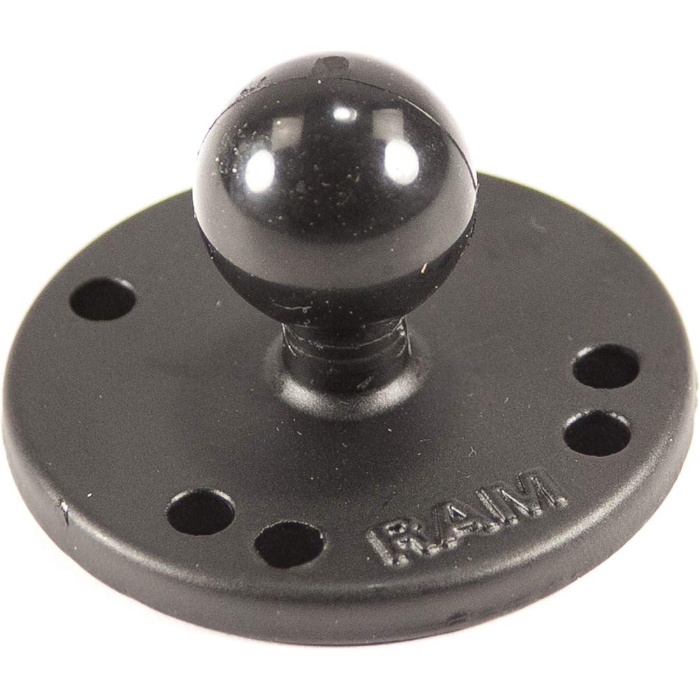 RAM Mounts GPS Round Plate with Ball RAM-B-202U with B Size 1' Ball