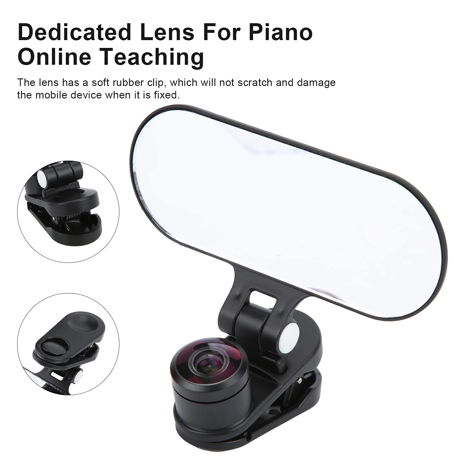 Piano Fisheye Lens, Wide Angle Lens Professional Fisheye Lens For Online Class Lens