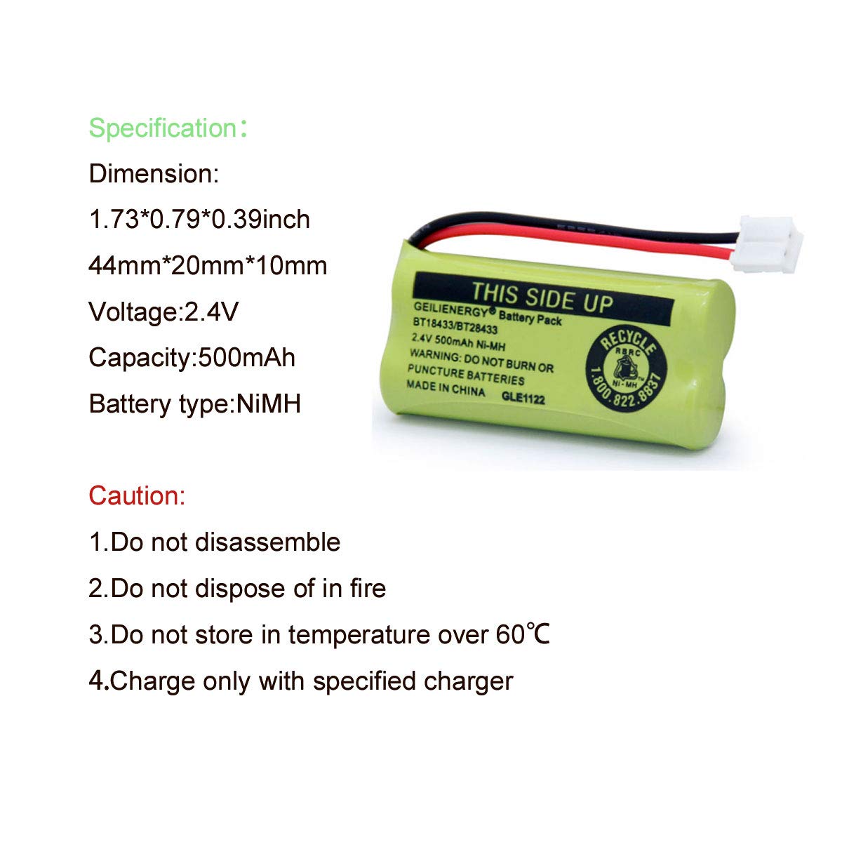 Bt18433 Bt28433 Bt184342 Bt284342 Bt183348 Bt283348 Bt 1011 Replacement Battery Compatible For Phone Cs6209 Cs6219 Cs6229 Ds6151