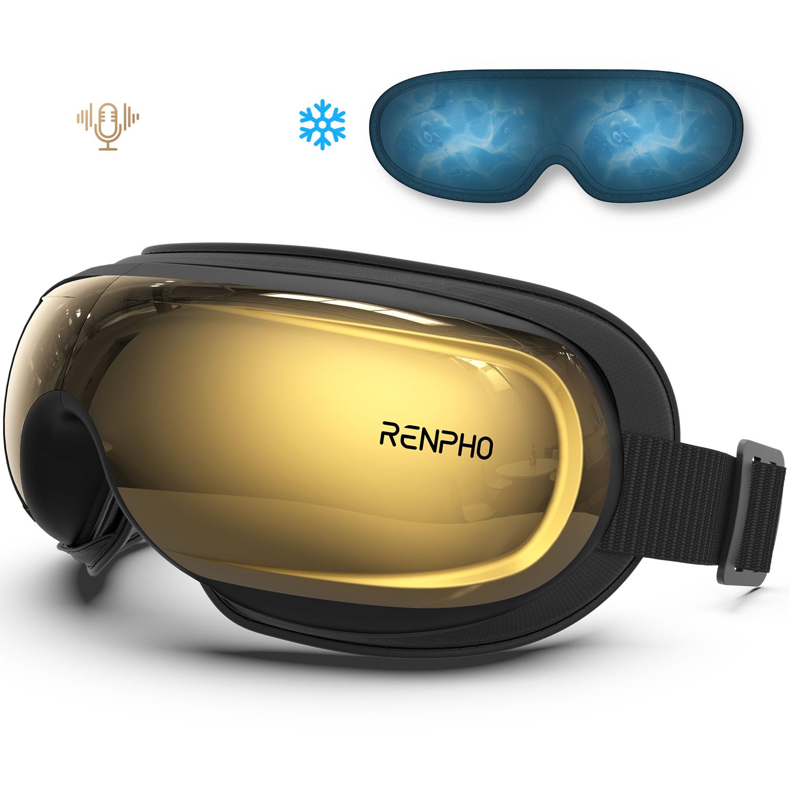 Renpho Valentines Day Gifts, Eye Massager With Heat And Cooling, Fsa/Hsa Eligible, Eyeris 3 Voice Controlled Heated Eye Mask Wit