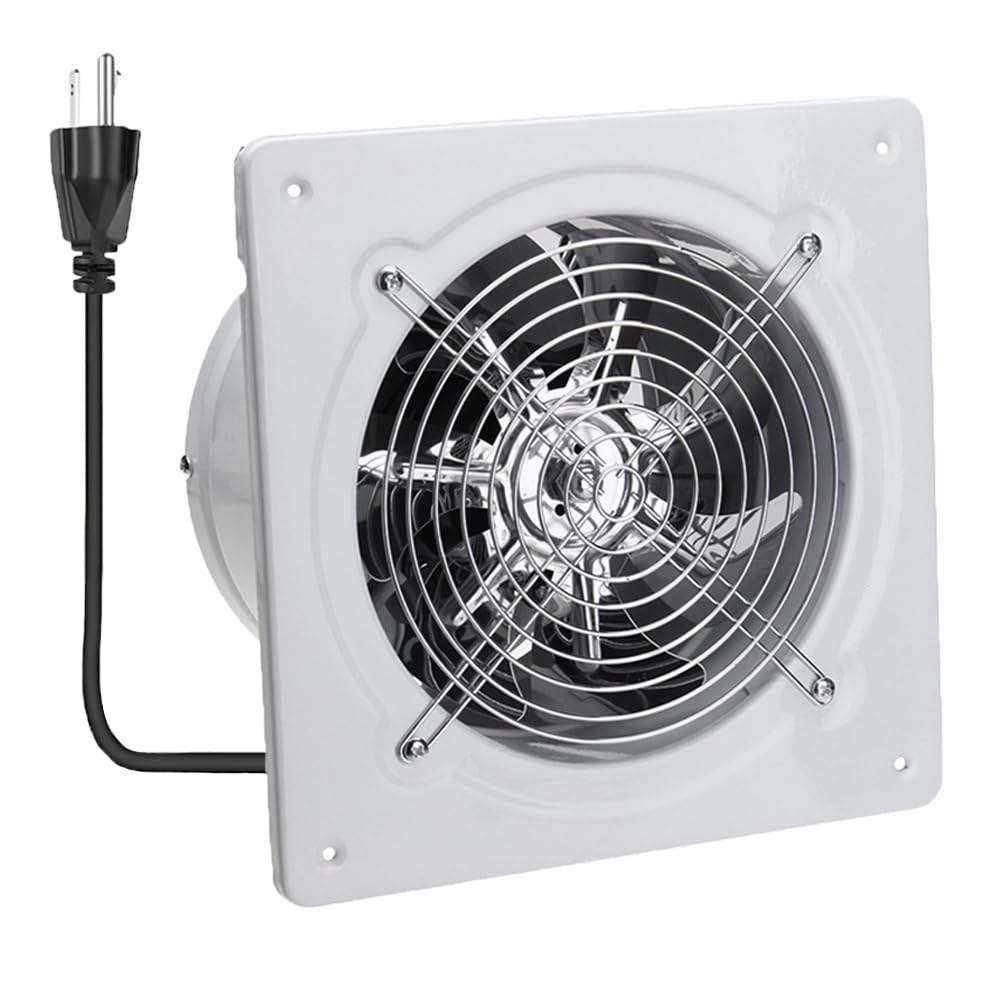 Rlozui 6 Inch Exhaust Fan, 382Cfm Wall Mounted Vent Fans, Ventilation Fan Bathroom Garage Attic Exhaust Fan Ceiling And Wall Mou