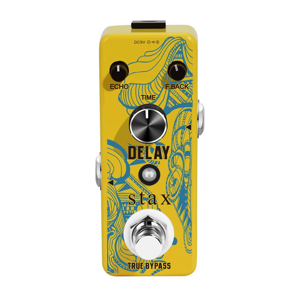 Stax Guitar Delay Effect Pedal For Electric Guitar Pure Analog Whole Circuit Delay Mini Size True Bypass