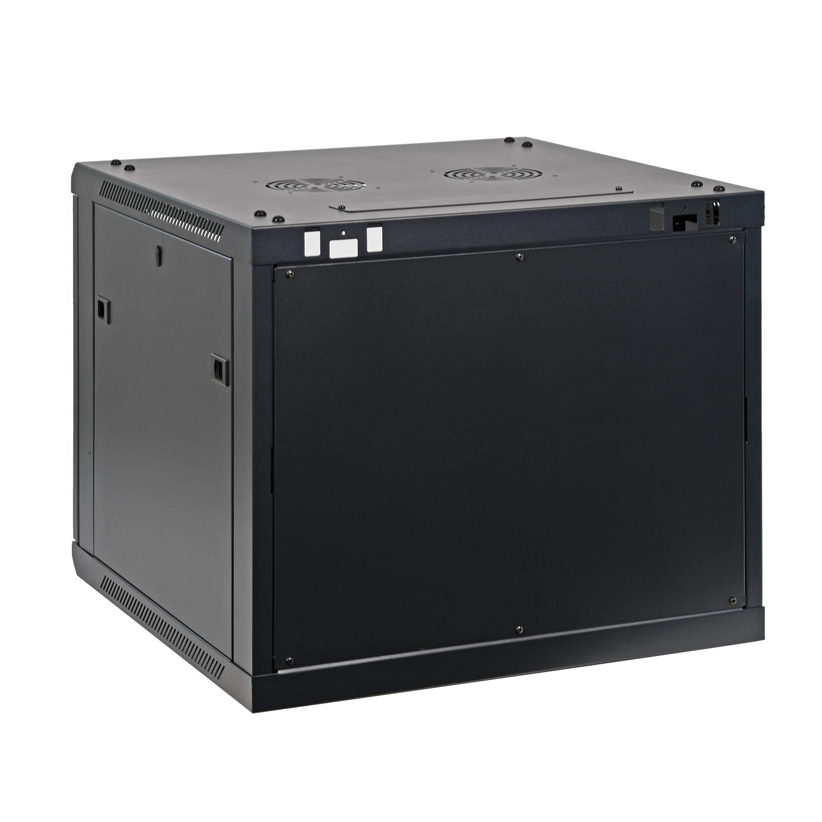 Aeons 9U Signature Wall Mount 19 Inch It Network Cabinet Enclosure Server Rack 22 Inch Depth Glass Door