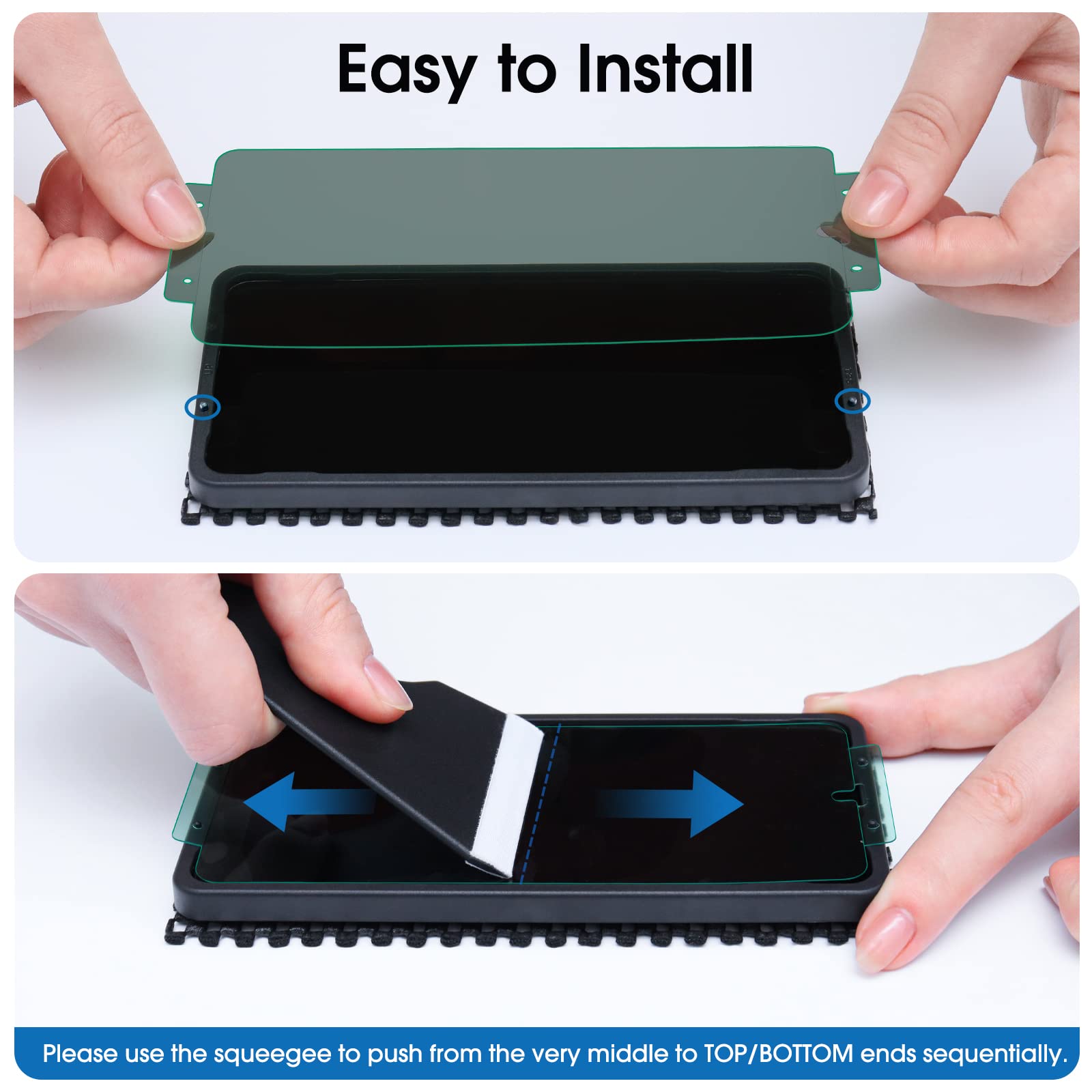 Amfilm Privacy Screen Protector Samsung Galaxy S22 Plus 5G 6.6 Inch, Samsung Galaxy S22 + 5G 6.6 Inch With 2 Pack Camera Lens Pr