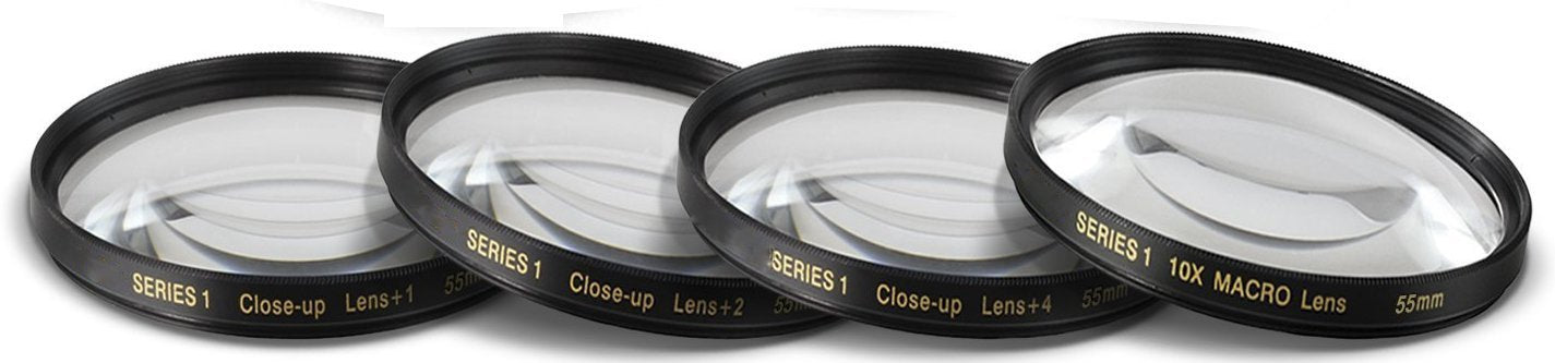 55Mm And 58Mm Close Up Filter Set (+1, +2, +4 And +10 Diopters) Magnification Kit For Nikon D5600, D3400 Dslr Camera With Nikon