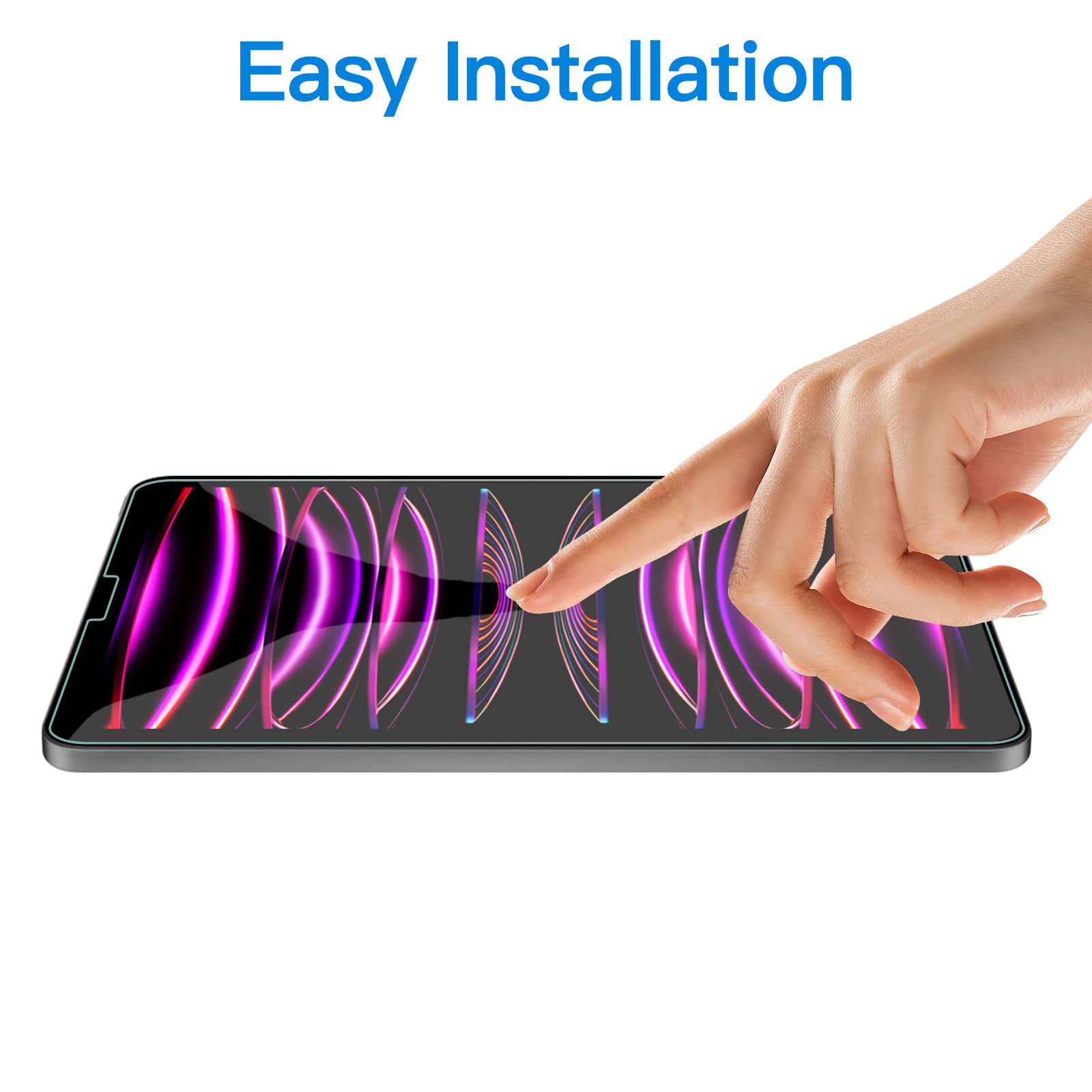 Jetech Screen Protector For Ipad Pro 11 Inch (2022/2021/2020/2018 Model), Ipad Air 5/4 2022/2020 10.9 Inch, Face Id Compatible,