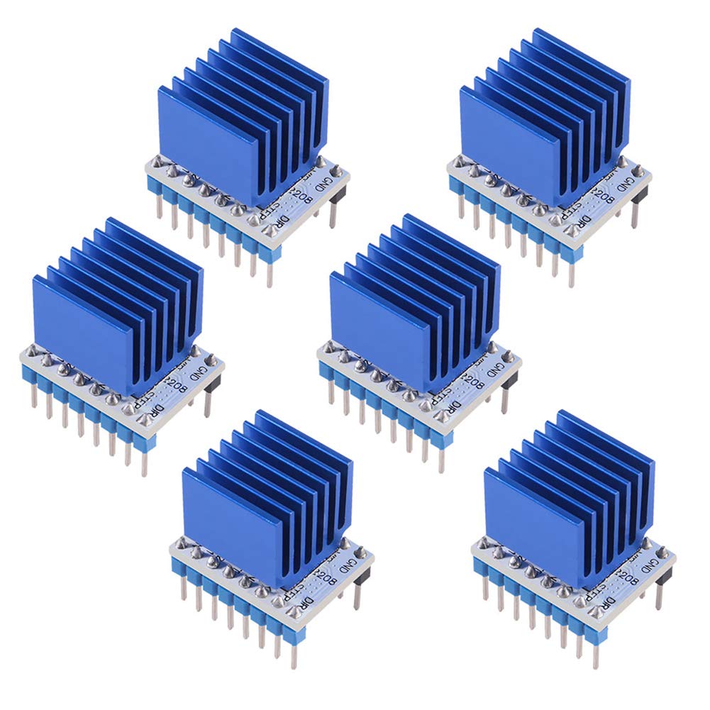 6Pcs Tmc2208 3D Printer Tmc2208 V1.2 Stepper Motor Driver, Tmc2208 Stepstick Stepper Motor Driver Module With Heat Sink Screwdri