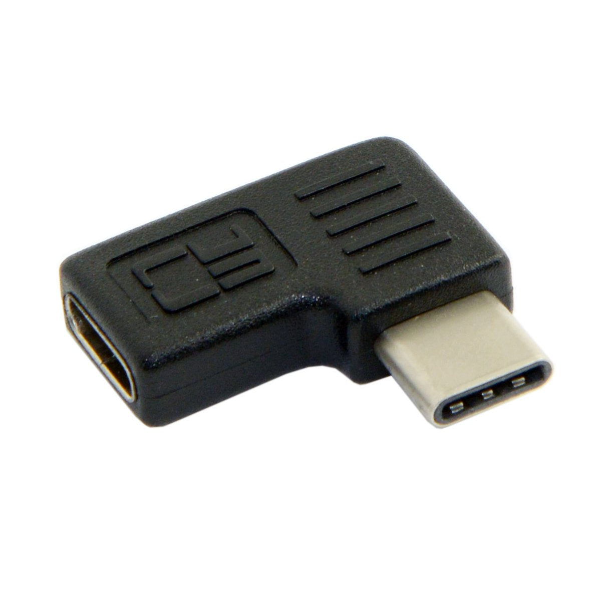 Cy 90 Degree Left Right Angled Reversible Usb 3.1 Type C Male To Female Extension Power Data Video Adapter For Laptop Phone