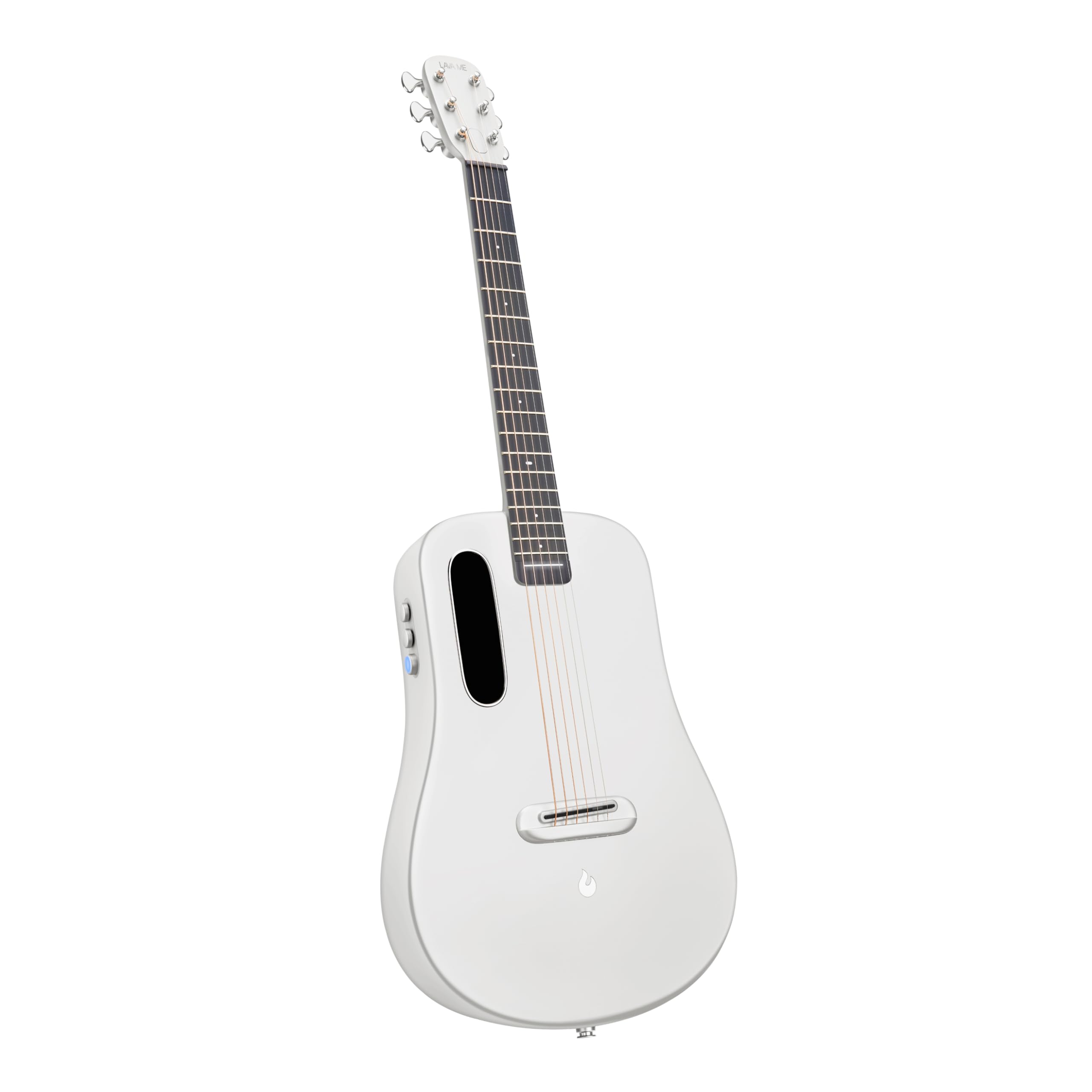 LAVA ME AIR Portable Carbon Fiber Electric-Acoustic Guitar. Travel Guitar for Beginners with Onboard Effects and Magnetic Pickup
