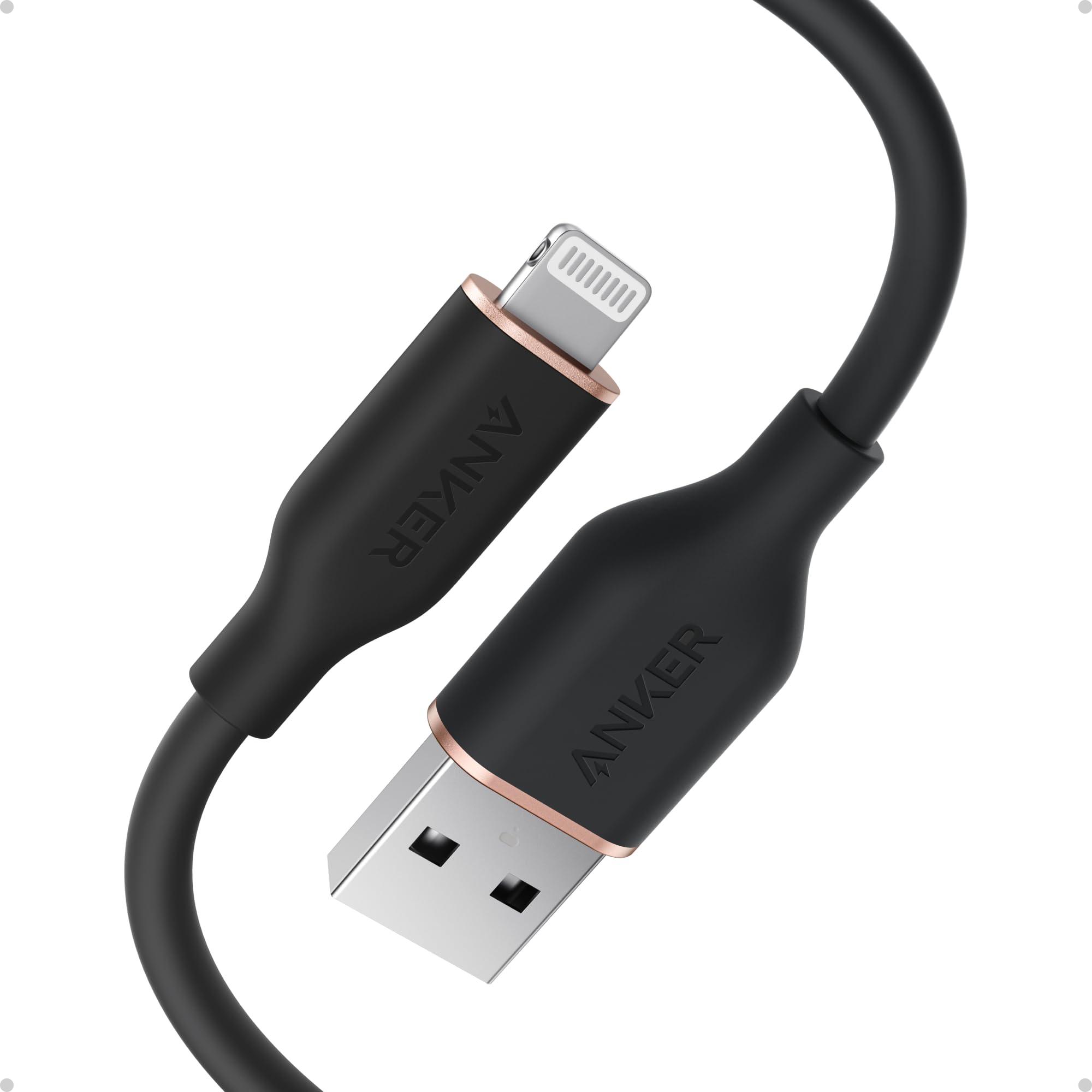 Anker Powerline Flow USB A to Lightning Cable (3 ft, USB 2.0)