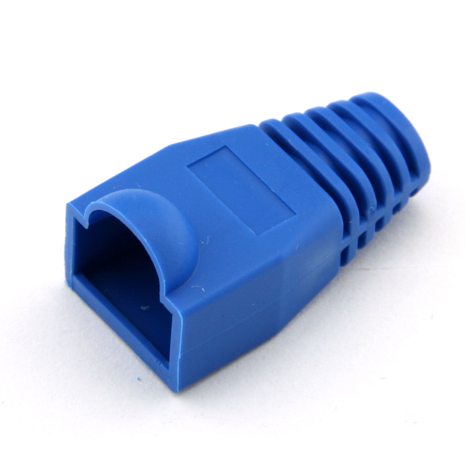 Maxmoral 100-Pack Cat5E Cat6 Rj45 Ethernet Network Cable Strain Relief Boots - Blue