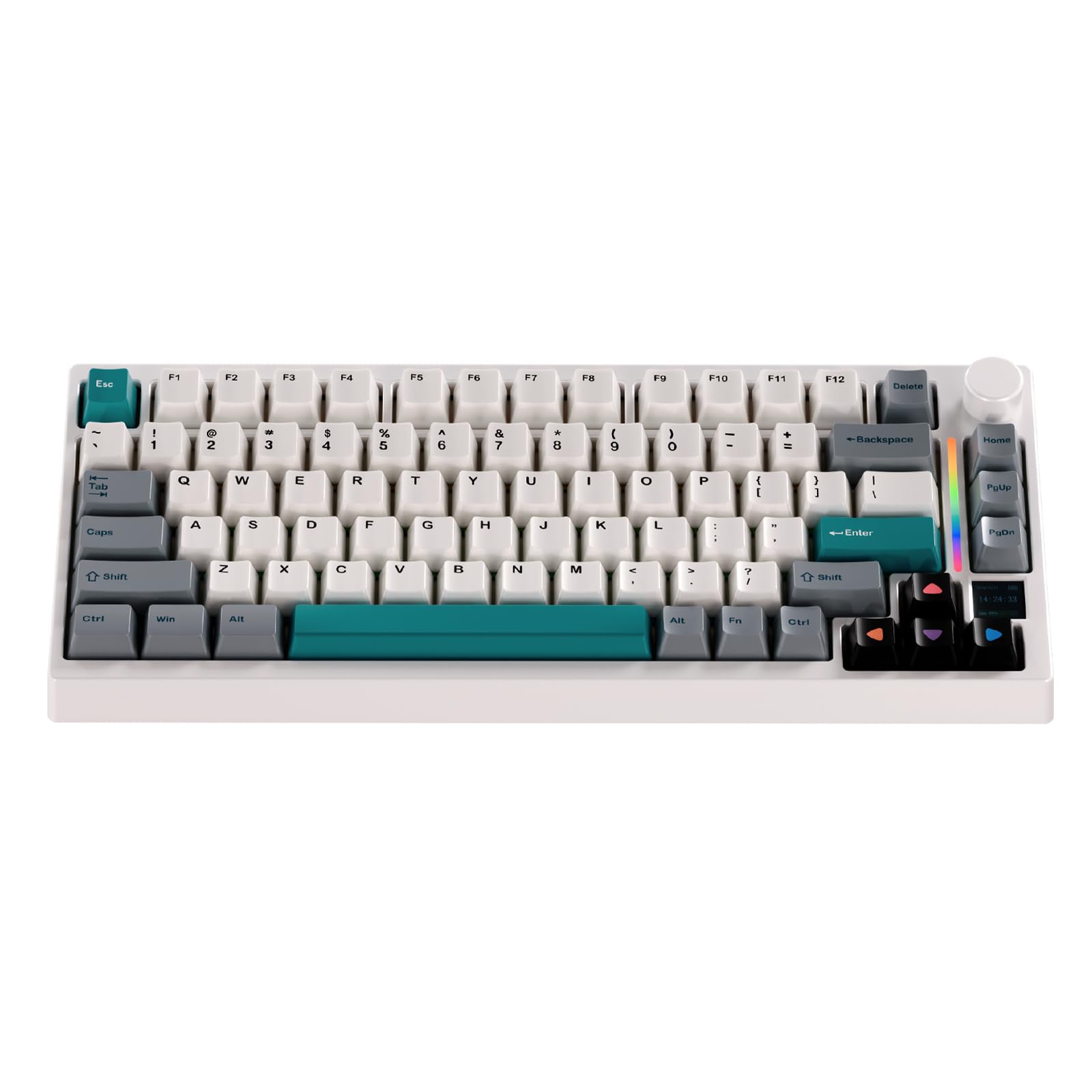 Gamakay TK75 SOCD 75% Silent Wireless Mechanical Keyboard with TFT Screen