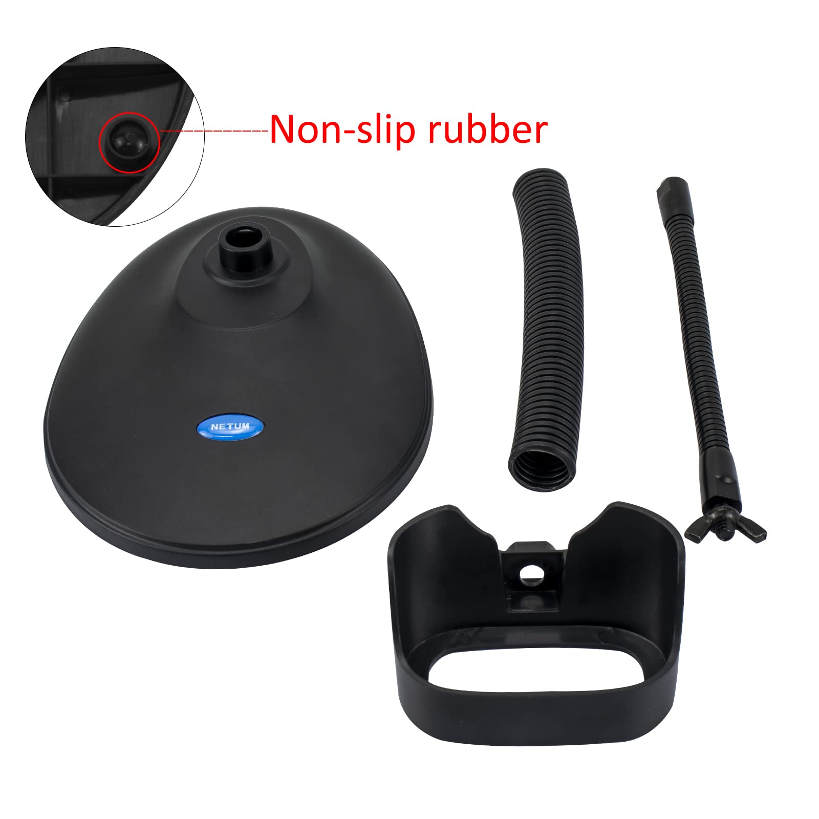 Netum Adjustable Barcode Scanner Stand Hands Free Barcode Scanning Bar Code Reader Cradle Holder Adjustable Goose Neck Stand For