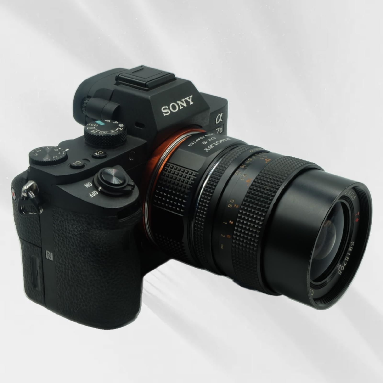 Pholsy Lens Mount Adapter Compatible With Yashica Contax C/Y Lens To E Mount Camera Compatible With Sony A1 A9Ii A7S Iii/Ii A7R