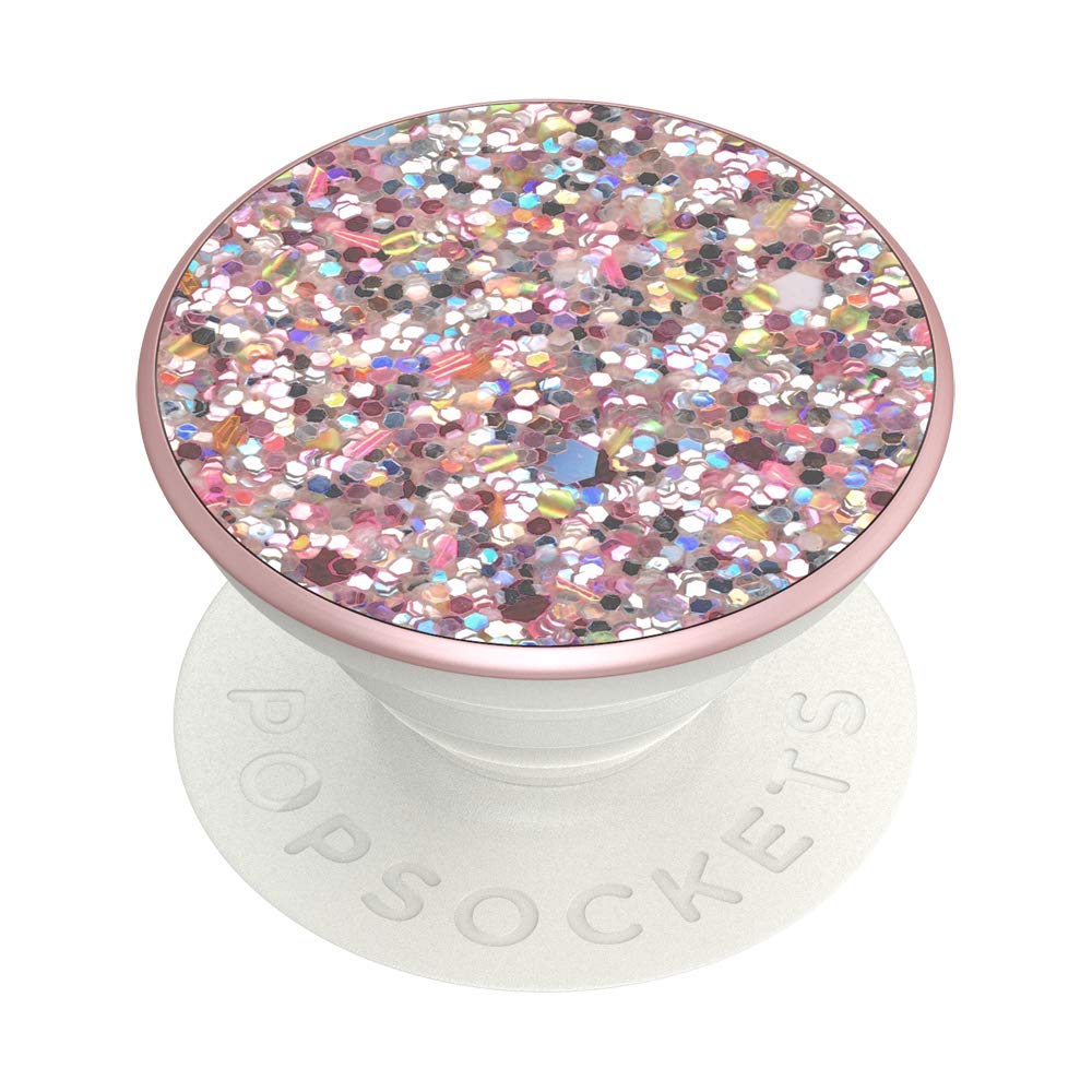 Popsockets Phone Grip With Expanding Kickstand, Glitter Popgrip   Rosebud