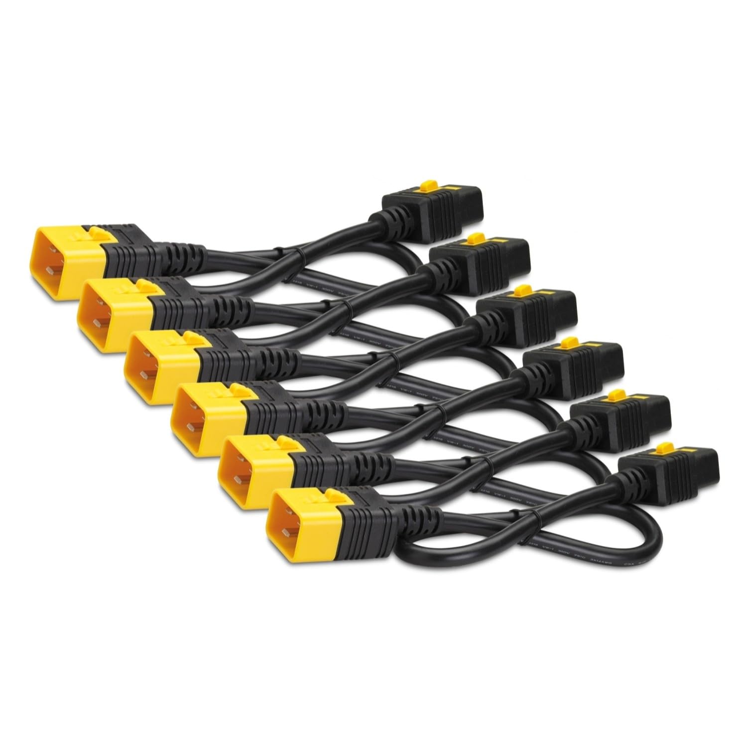 Kit of 6 1.2M Power Cord Cabl Locking C19 to C20