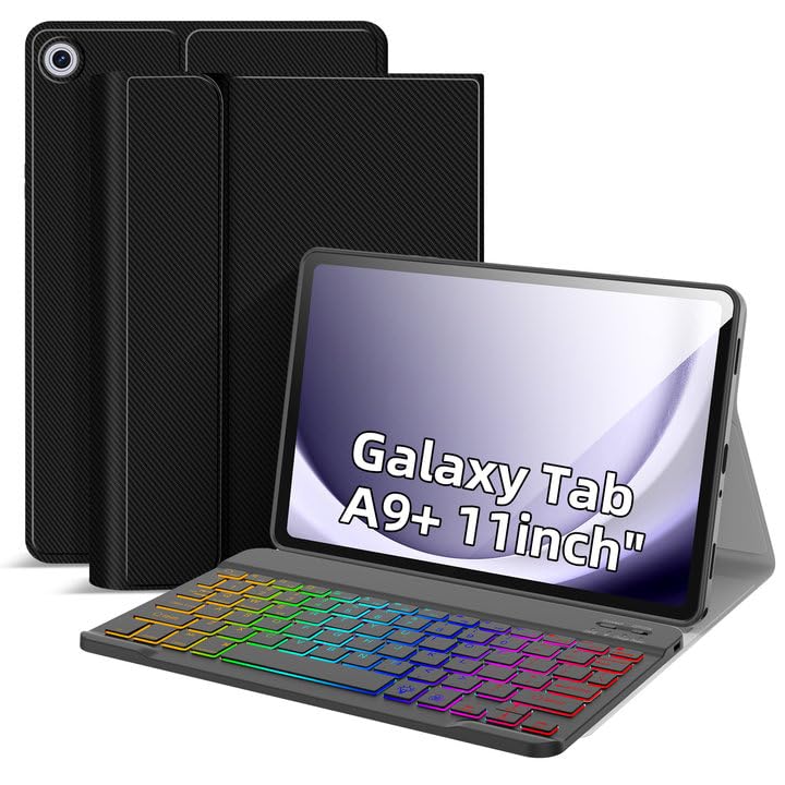 Keyboard Case for Samsung Galaxy Tablet A9+/A9 Plus 11Inch SM-X210/X216/X218 2023, Case with Keyboard for A9+ 5G Tab Detachable 