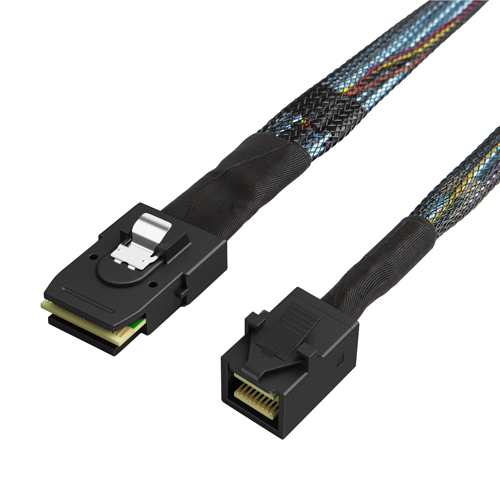 Cablecreation Internal Mini Sas Hd Cable, 1.6Ft Mini Sas Sff 8643 To Mini Sas 36Pin Sff 8087 Cable, Mini Sas 36Pin To Sff 8643 C