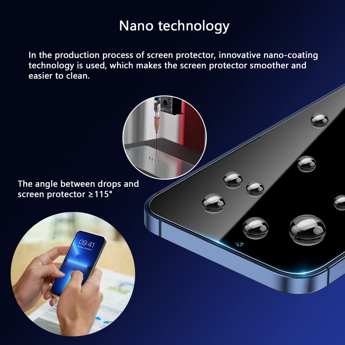 Jesoho Blue Light Screen Protector For Iphone 12 Pro Max(6.7 Inch) Eye Protection Hd Clear Blue Light Blocking Tempered Glass, S