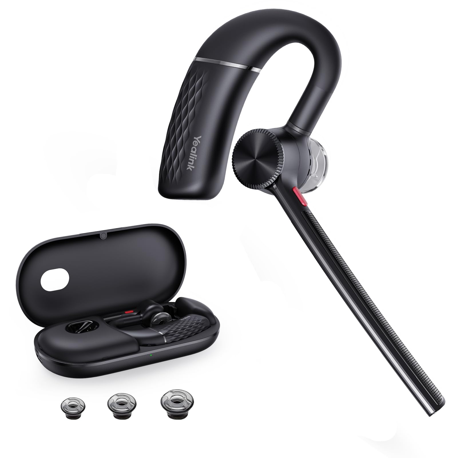 Yealink Bluetooth Headset Bh71,Wireless Bluetooth Earpiece With 4 Noise Canceling Microphones,Teams&Zoom Certified,Mute Function
