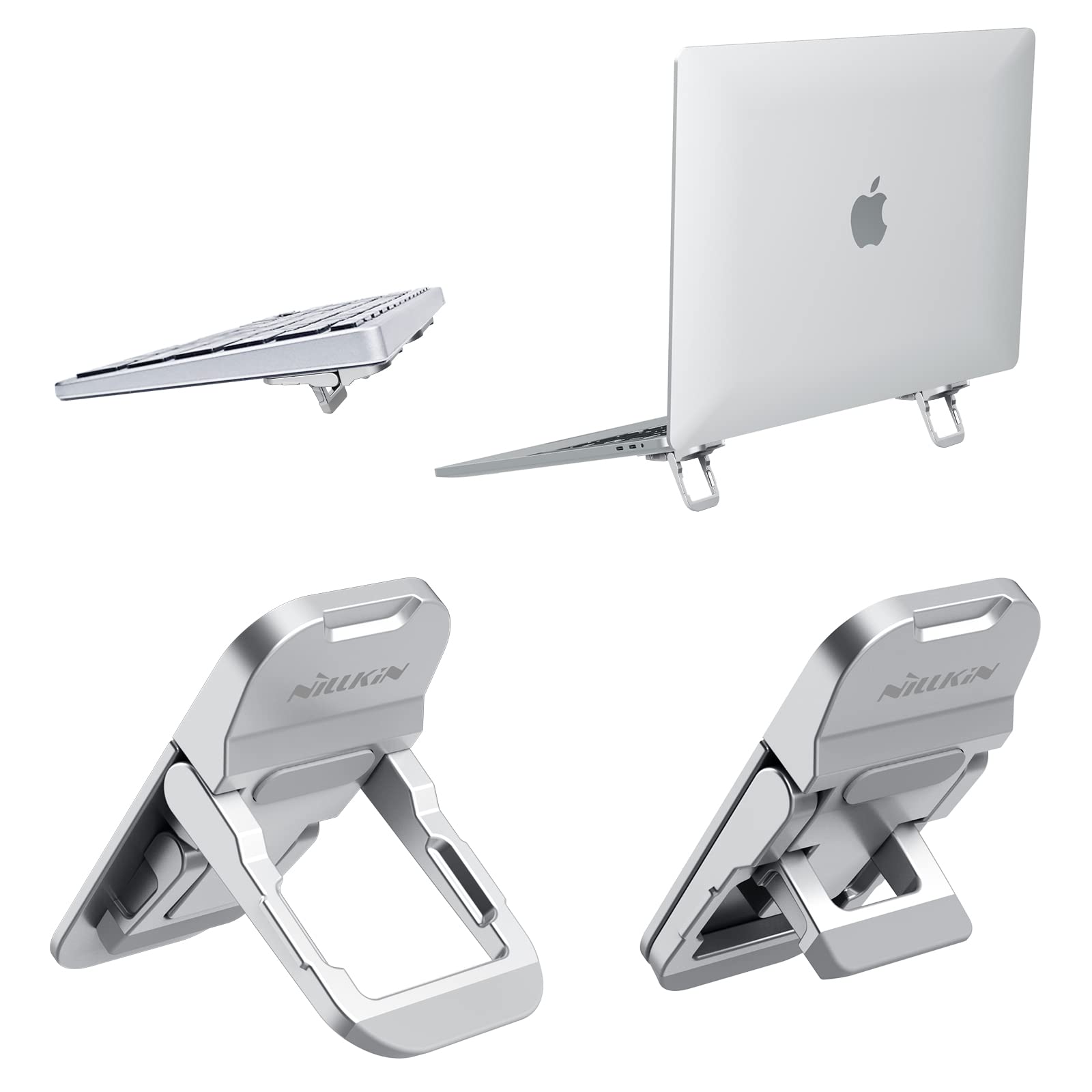 Nillkin Computer Keyboard Stand For Desk With 3 Adjustable Angles, 2Pcs Laptop Stand Keyboard Riser For Macbook Pro/Air, Samsung