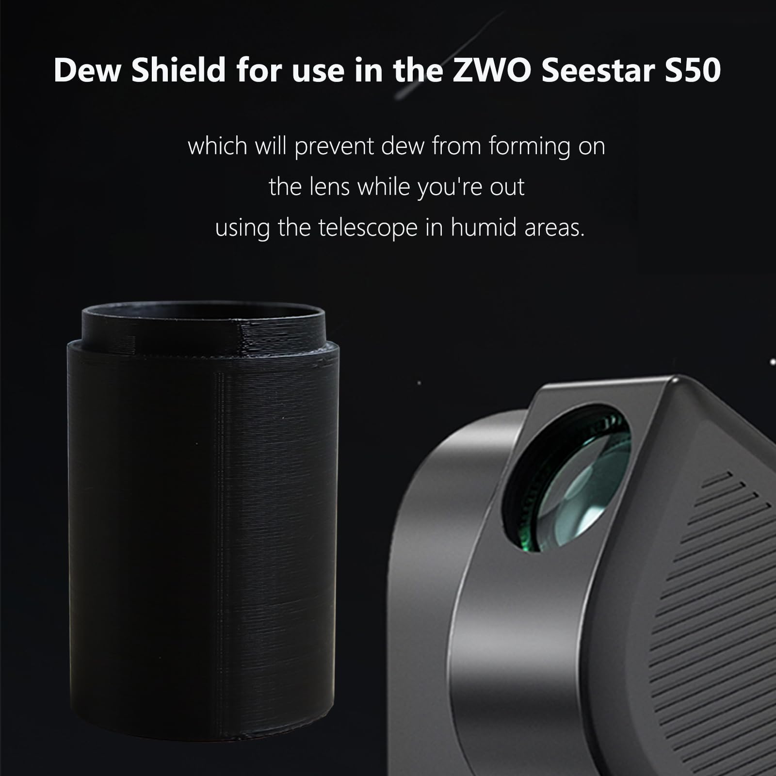 Teyouyi Dew Shield For Zwo Seestar S50 Telescope Accessories For Zwo Seestar S50