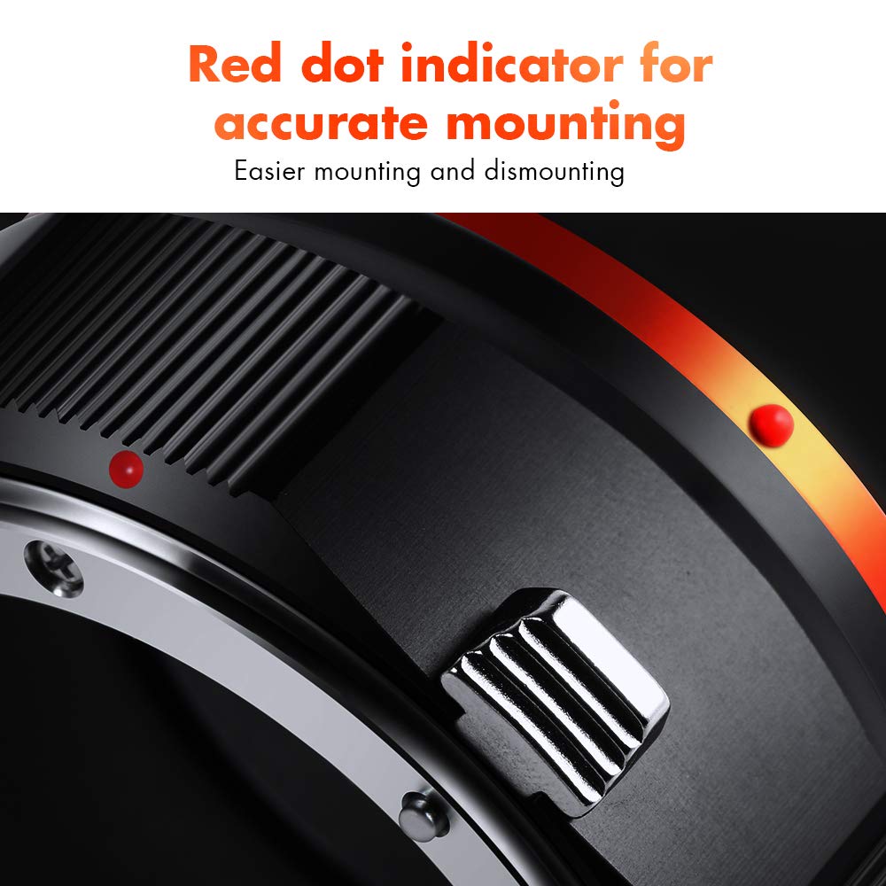 K&F Concept Lens Mount Adapter Compatible With Nikon Ai Nikkor F Mount Lens To Nex Mount Camera For Sony A6000 A6400 A7Ii A5100 A7 A7Riii