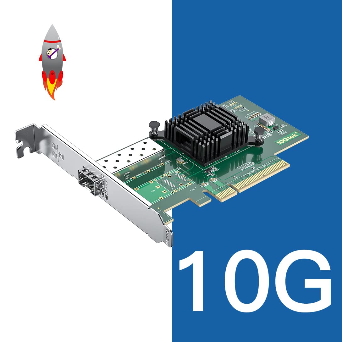 10Gb Sfp+ Pci E Network Card Nic, Compare To Intel X520 Da1, With Intel 82599En Chip, Single Sfp+ Port, Pci Express X8, Ethernet