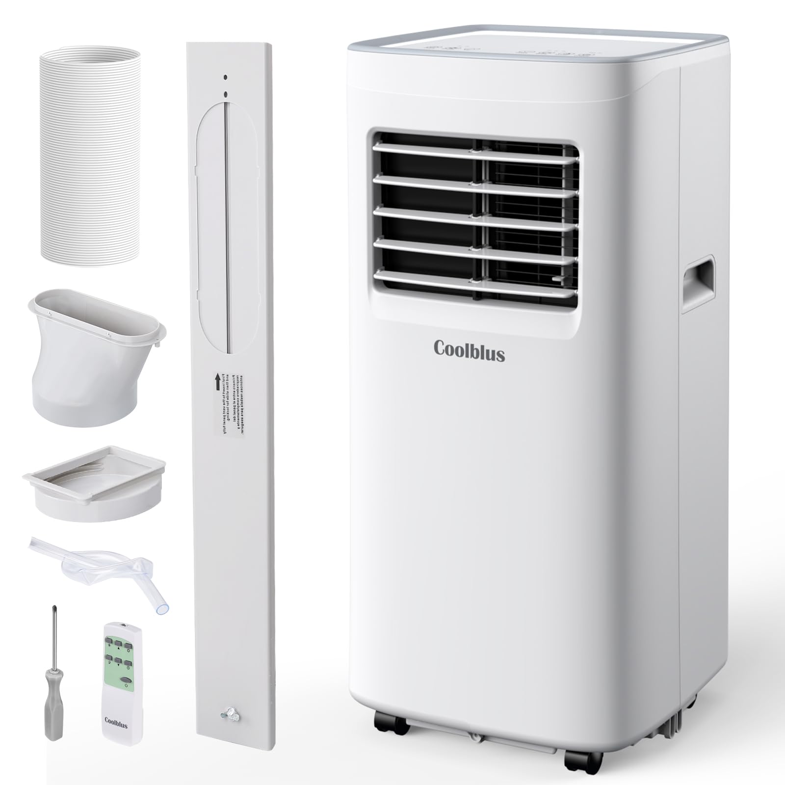 Coolblus 8500 Btu Portable Air Conditioners Cool Up To 360 Sq.Ft,3 In 1 Portable Ac Unit With Remote Control/Led Display/24Hrs T
