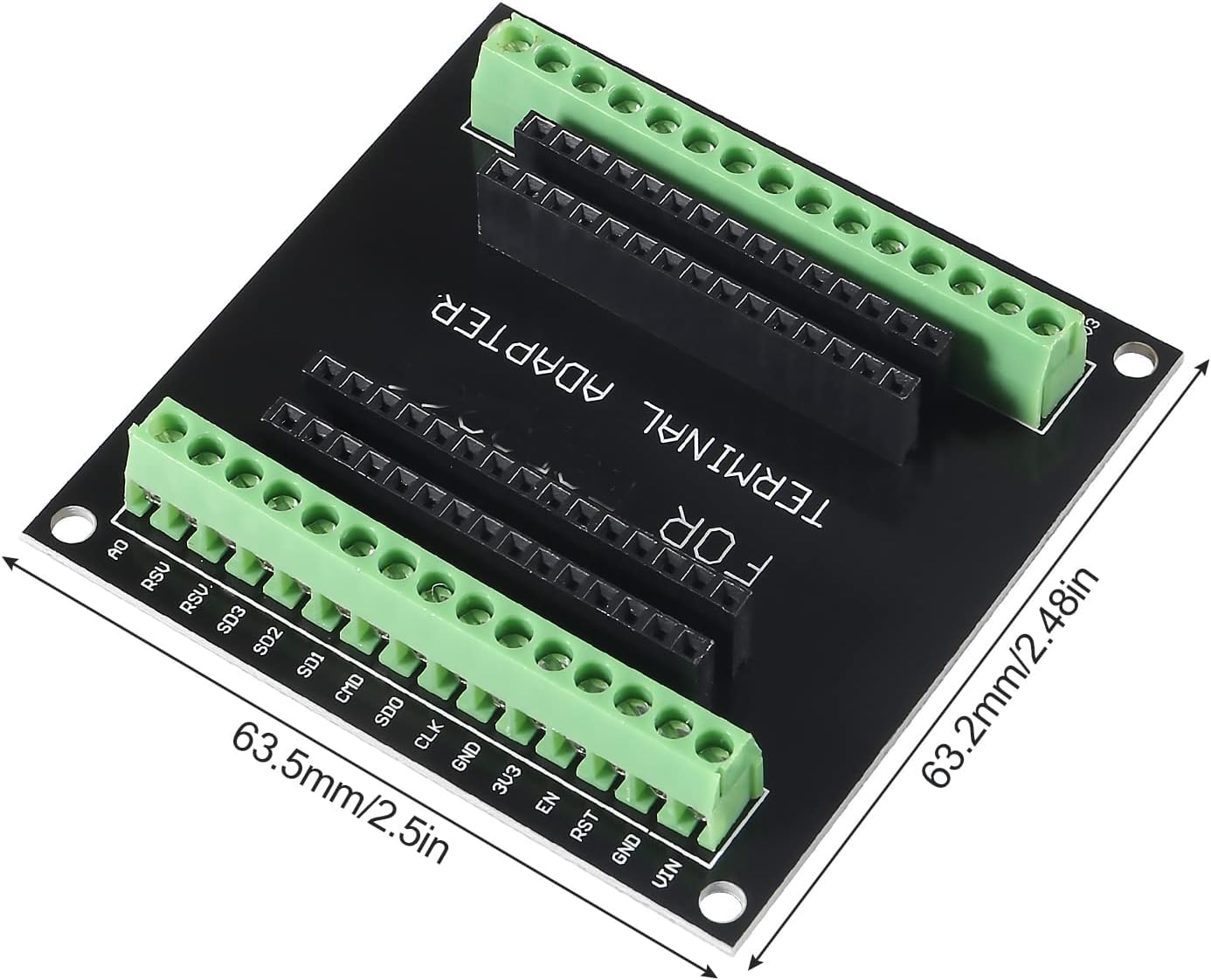Diitao 4 Pack Esp8266 Development Board Breakout Board Gpio 1 Into 2 For Esp8266 Esp 12E Nodemcu Breakout Board
