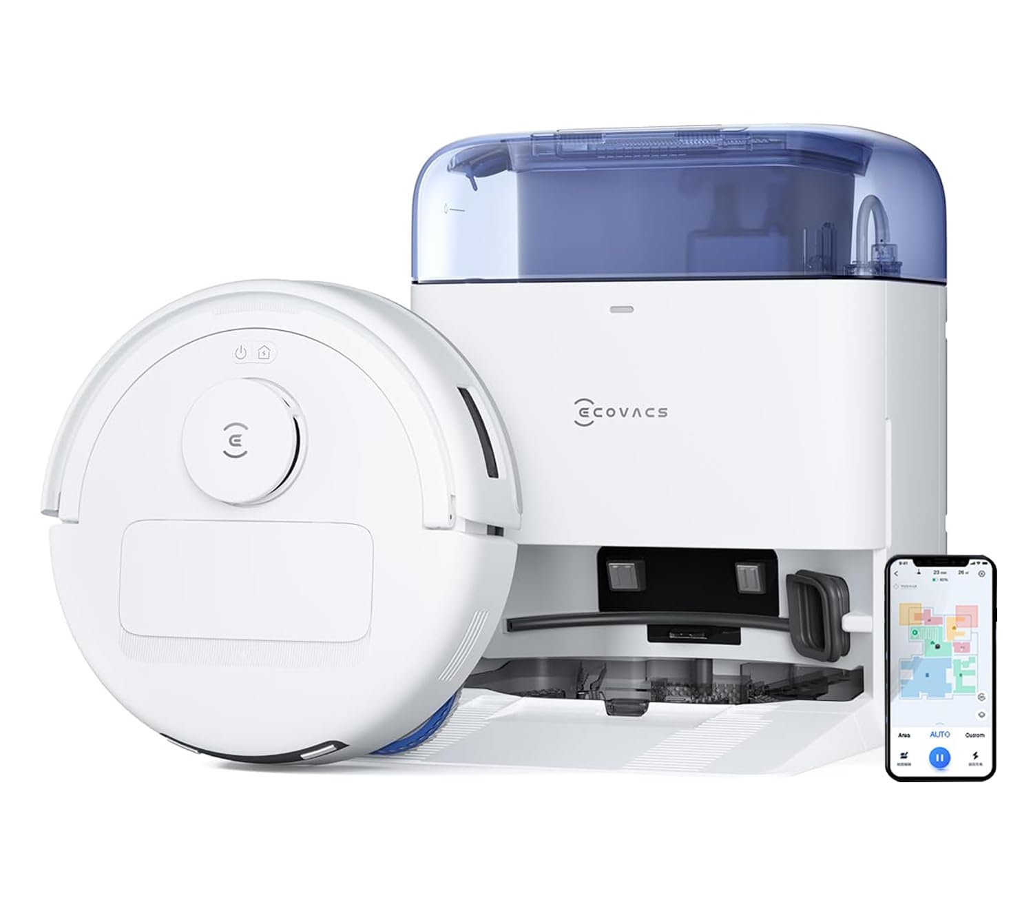 Ecovacs Deebot Mini Omni 2 In 1 Robot Vacuum Cleaner & Mop, 2025 New Launch, 9000 Pa, SelfEmptying Omni Station, Zerotangle 2.0