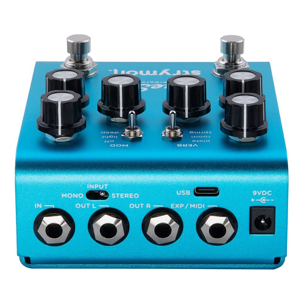 Strymon Bluesky V2 Guitar Effects Pedal With Studio Quality Plate, Room And Spring Reverbs, For Electric And Acoustic Guitar, Sy