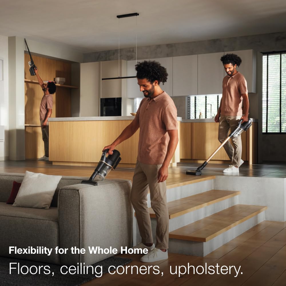 Miele Duoflex Total Care Vacuum Cleaner, Cordless And Bagless Multi Use, Multi Floor Flexible Stick Vacuum With 4 Attachable Bru