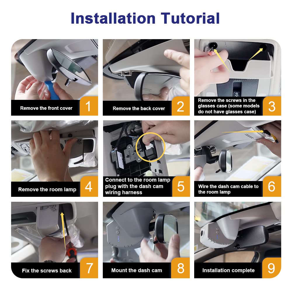 Fitcamx Front 4K+Rear 1080P Dash Cam Adapts For Honda Cr V 2023 2024 2025 Sport Touring Ex Ex L Hybrid (Gen6), Integrated Oem Lo