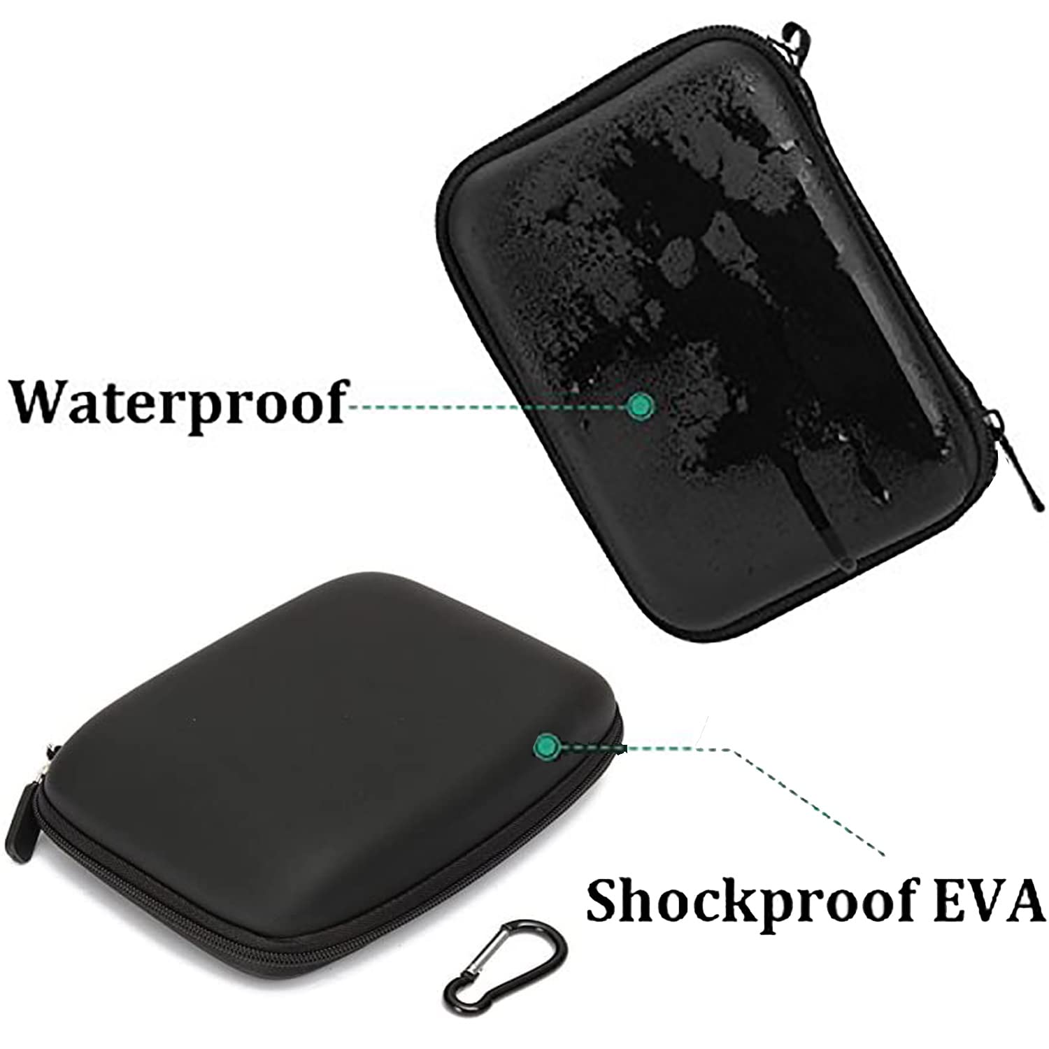 Qfdshopco 6 Inch Gps Case Hard Shell Gps Bag Portable Carrying Case Gps Protective Pouch Compatible With 5'' 6'' Gps Navigator G