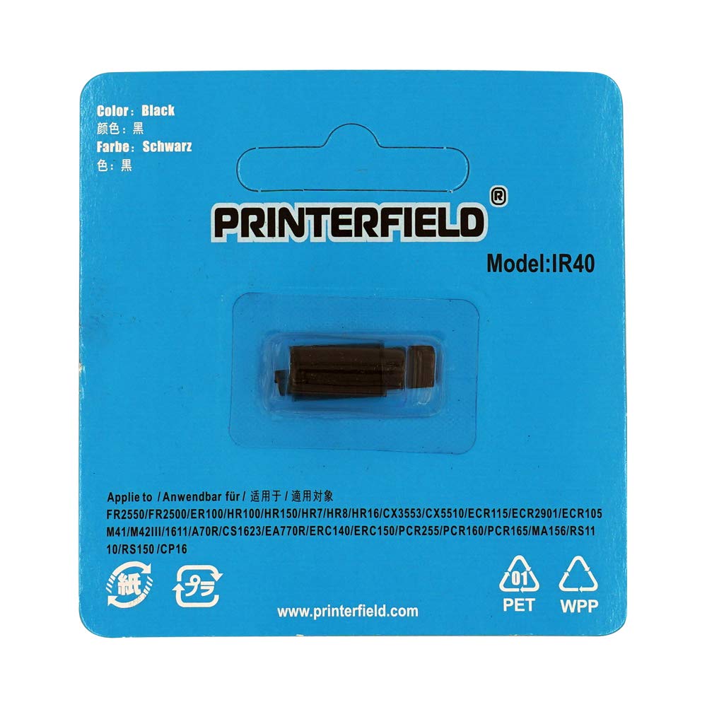 Printerfield 6 Pack Compatible Calculator Printer Ribbon Ink Roller Ir40 Ir 40 For Xe A101, Xe A102, Xe A106, Xe A110 And Xe A12